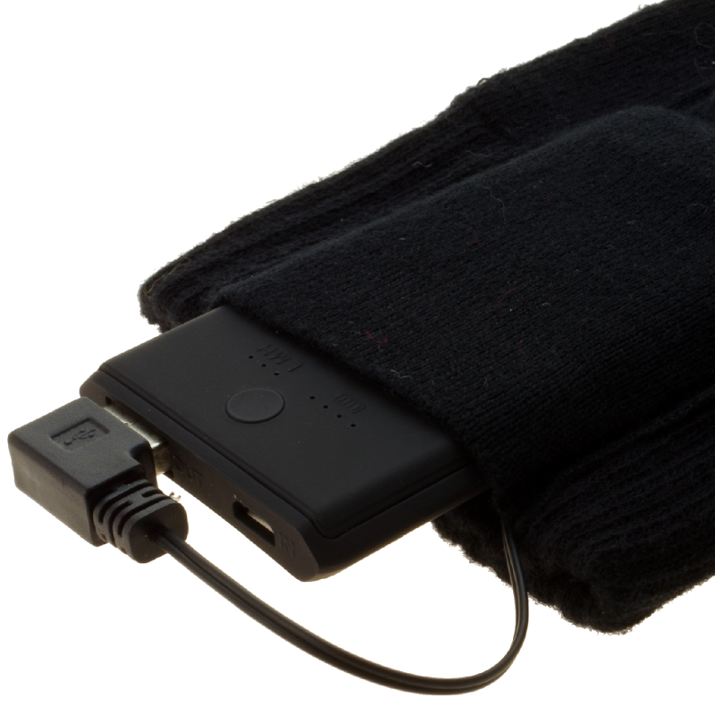 Glovii vyhřívané ponožky s dálkovým ovládáním černé