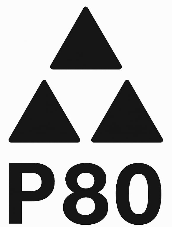 FLEX 100x150 SV-P80 VE25 Xtreme, Univerzální brusný papír Delta brusky 25ks - energetický štítek