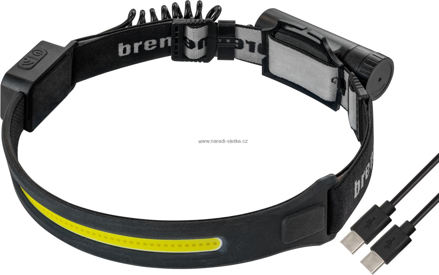 Brennenstuhl LuxPremium dobíjecí LED čelovka se senzorem SL 500 A / Dobíjecí LED čelovka se senzorem 500lm