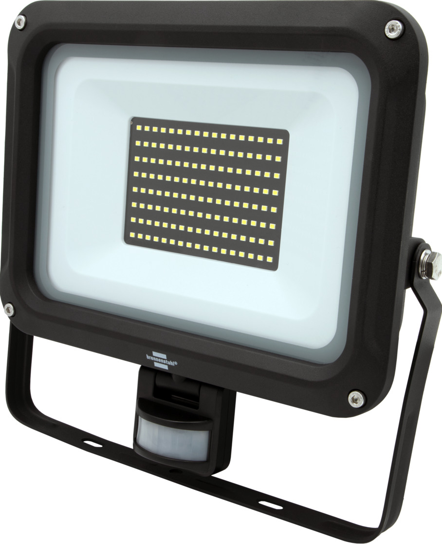 Brennenstuhl LED reflektor JARO 11060 P (LED reflektor pro montáž na stěnu, venkovní IP65, 80W, 9200lm, 6500K, s detektorem pohybu)