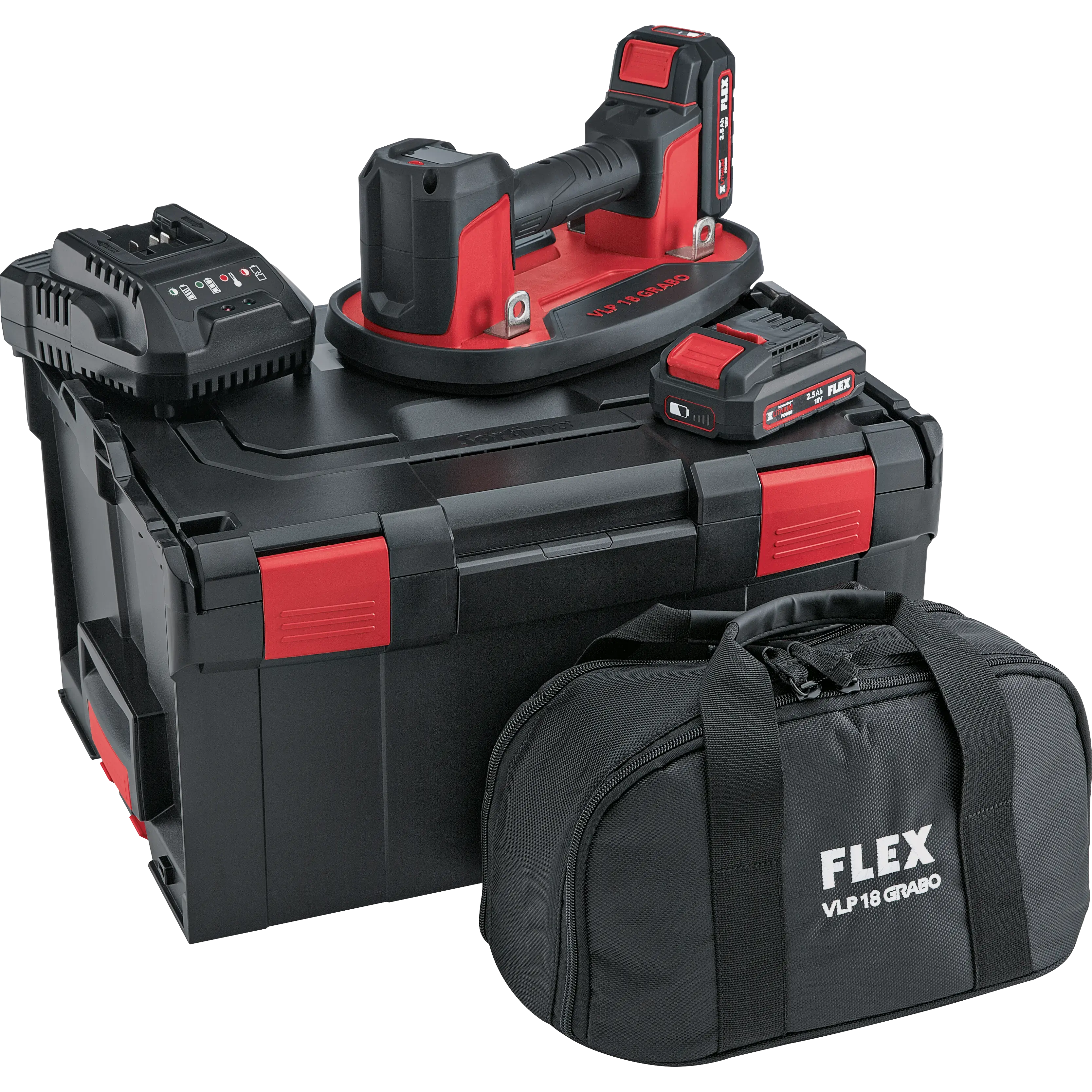 FLEX VLP 18.0/2.5 Set, Akumulátorová vakuová přísavka 18V Grabo