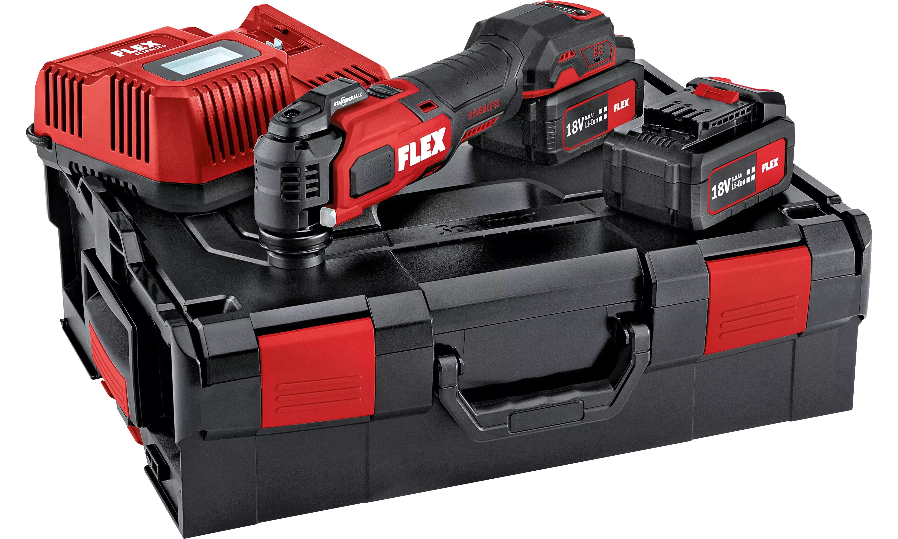 FLEX MT 18.0-EC/5.0 Set, Aku multifunkční nářadí 18,0 V s upínáním StarlockMAX