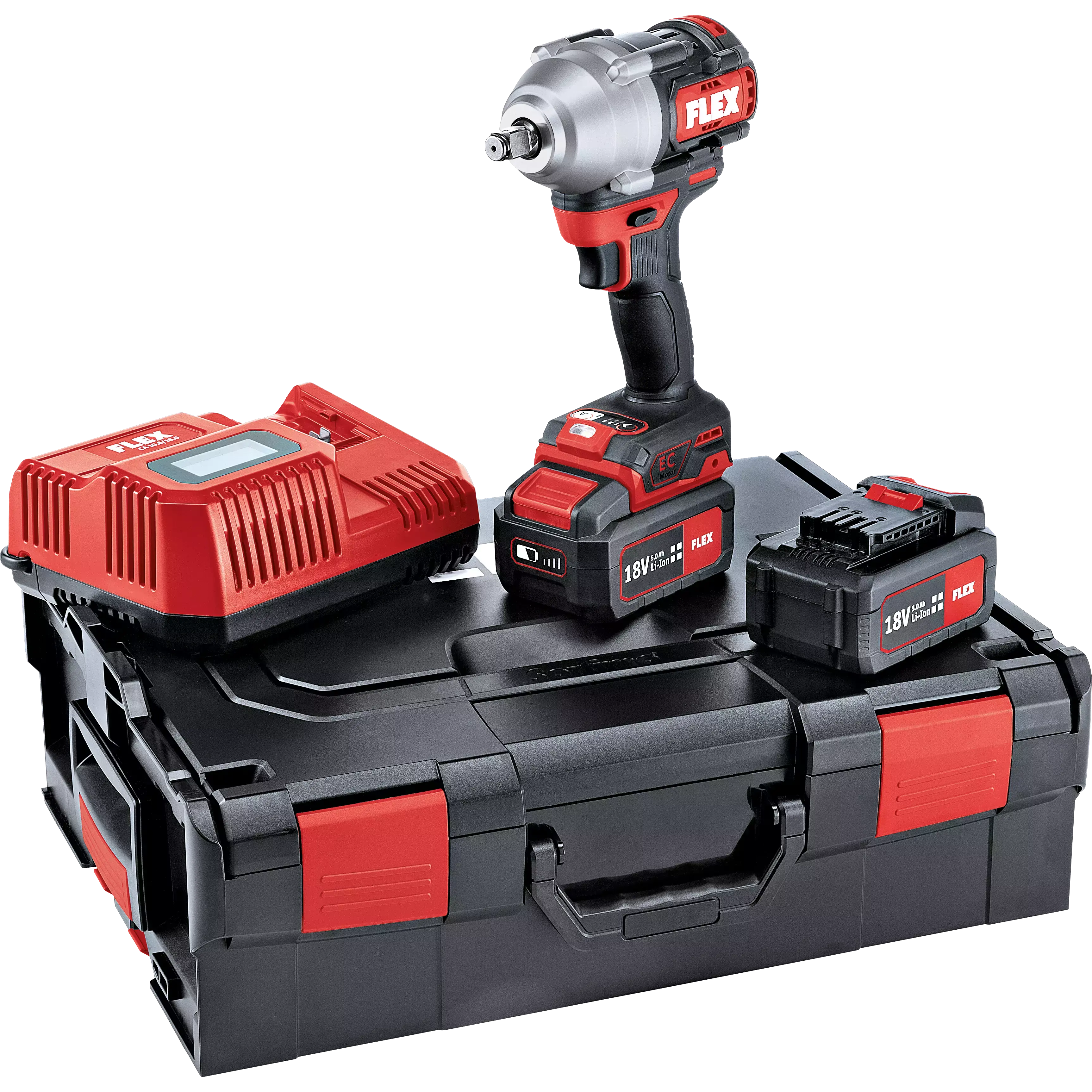 FLEX IW 1/2" 750 18.0-EC/5.0 Set Aku rázový utahovák 18,0 V