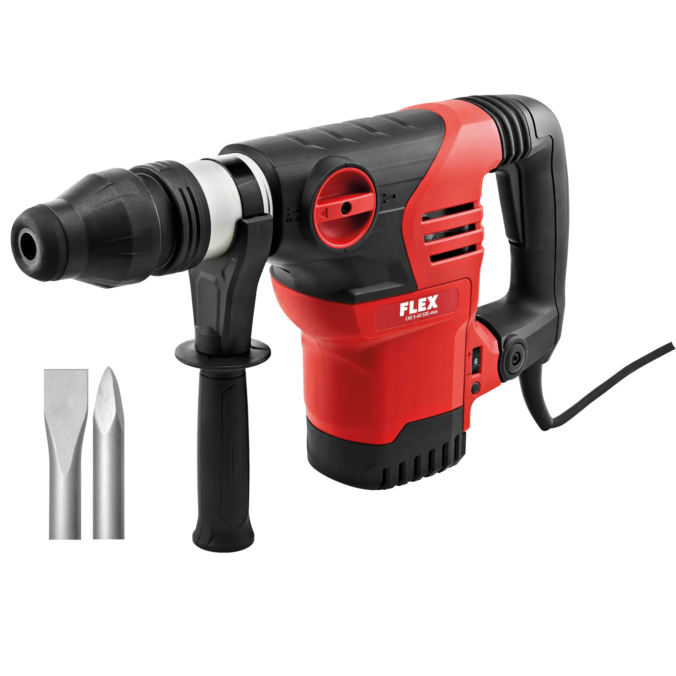 FLEX CHE 5-40 SDS-max + 2ks sekáče, Kombinované vrtací a sekací kladivo 5 kg, SDS-max