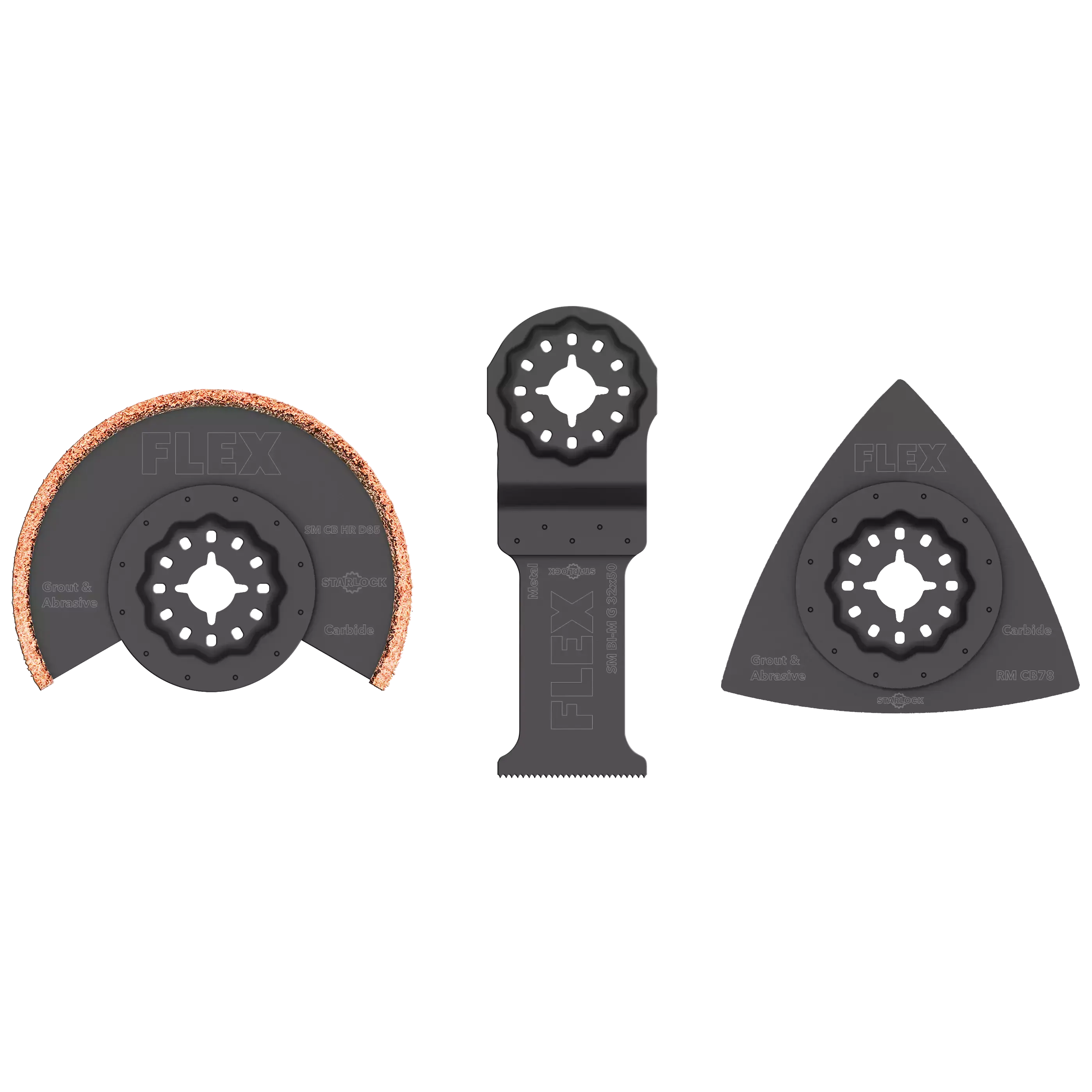 FLEX SM/RM-SET VE3, Sada pilových plátků Starlock na obklady