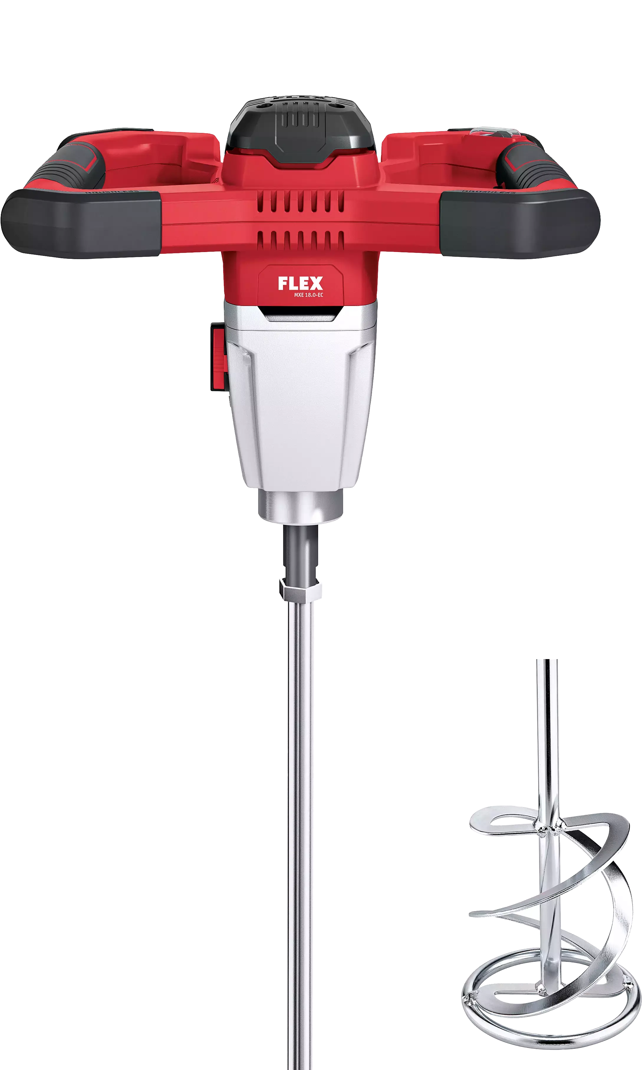 FLEX MXE 18.0-EC WR2 120 Aku 2-rychlostní míchadlo 18,0 V s 3-stupňovým přepínačem otáček