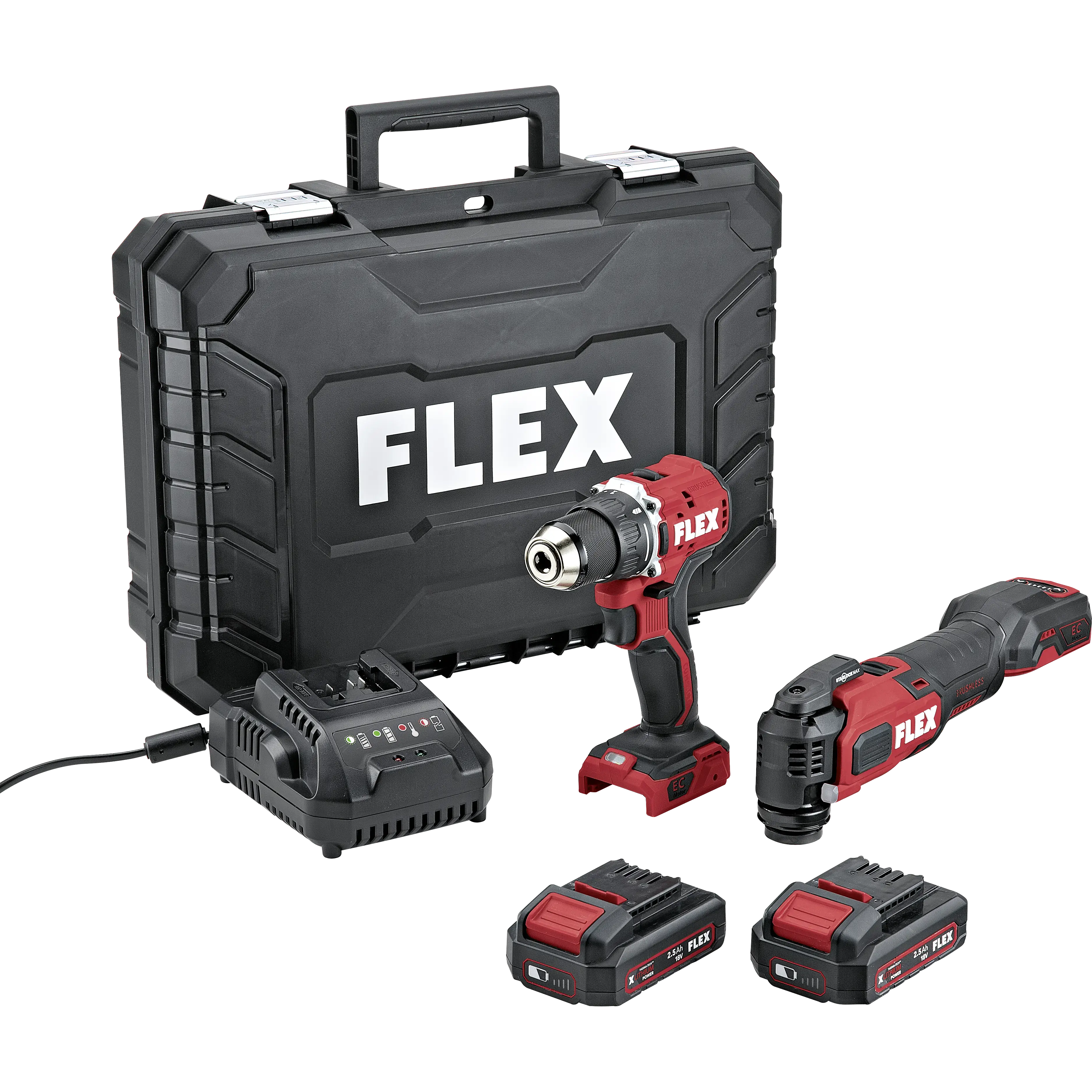 FLEX DD LD+MT 18-ECTC/2.5 Set, aku šroubovák + multifunkční nářadí