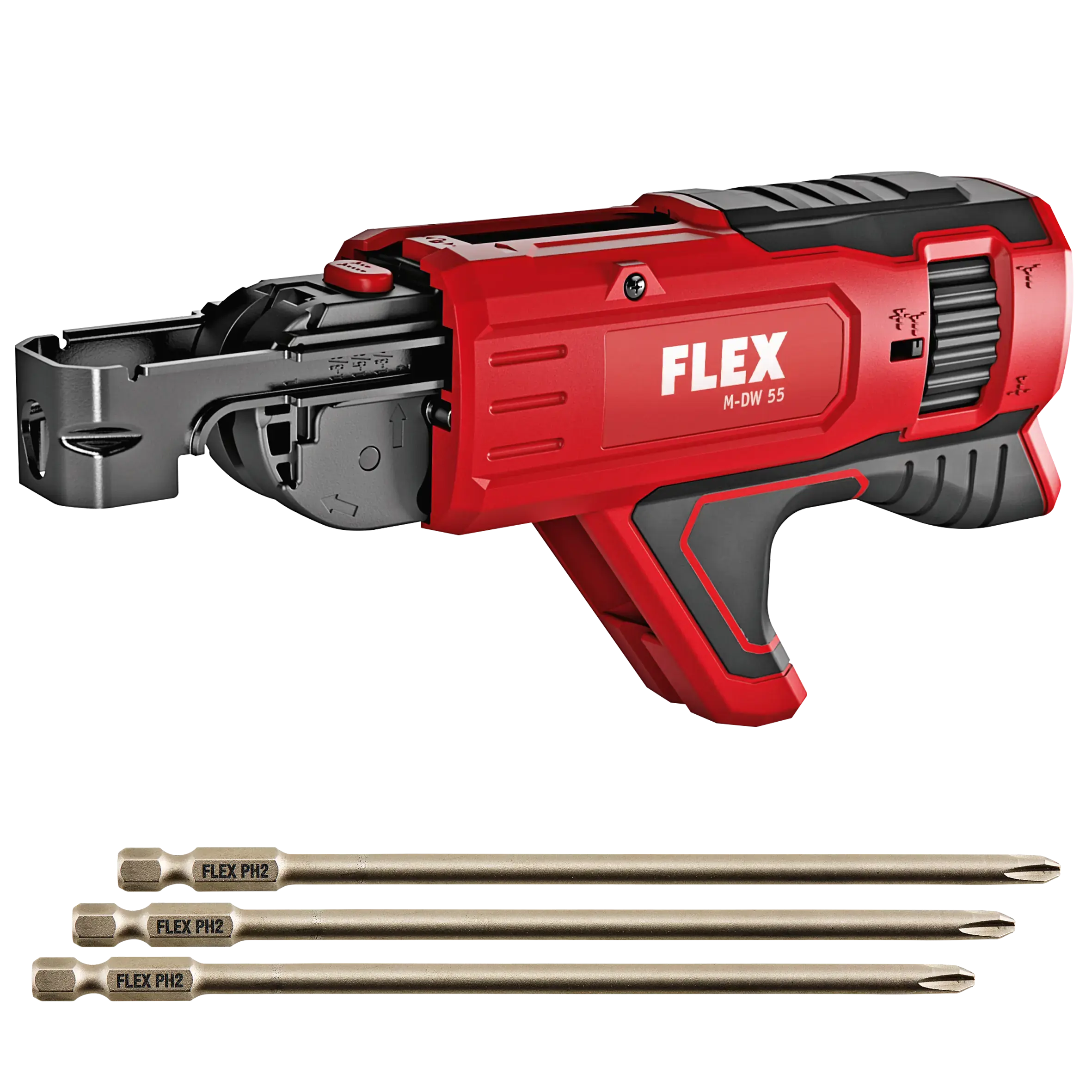 FLEX M-DW 55 Zásobník na páskované šrouby + bity PH2 150mm