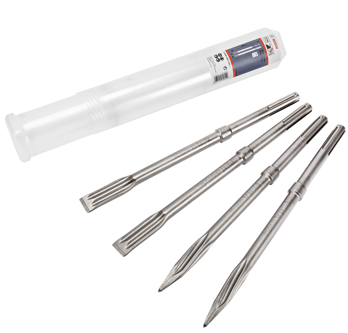 BOSCH sada sekáčů 4 ks SDS-max 400 mm