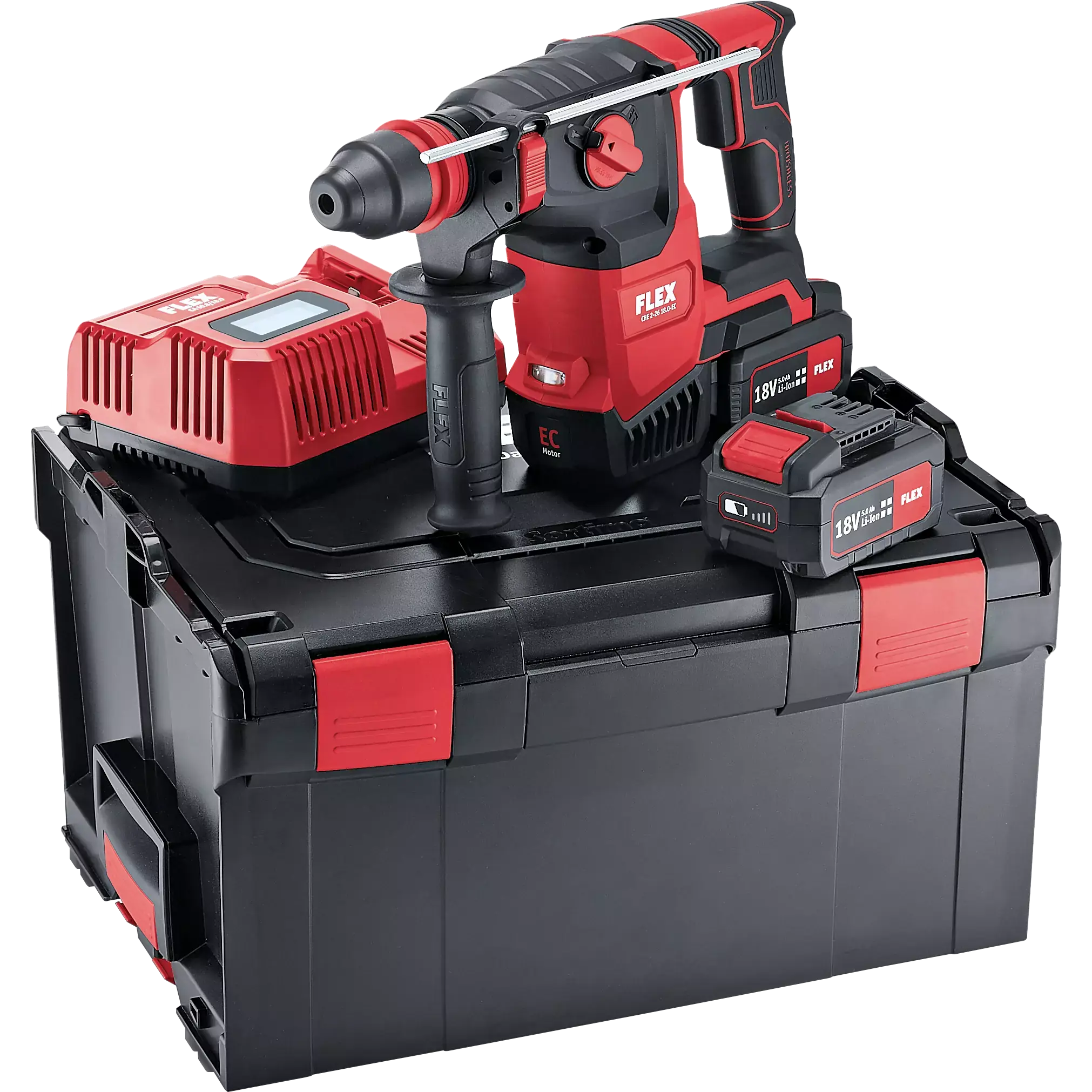 FLEX CHE 2-26 18.0-EC/5.0 Set, Kombinované aku vrtací kladivo 18,0 V