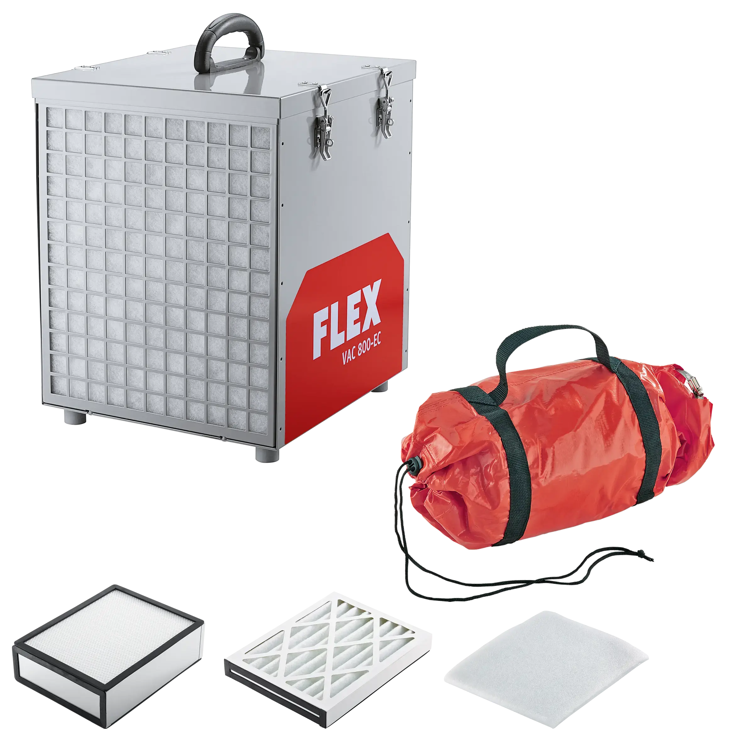 FLEX VAC 800-EC Air Protect 14 Set Stavební čistička vzduchu s filtrací HEPA 14