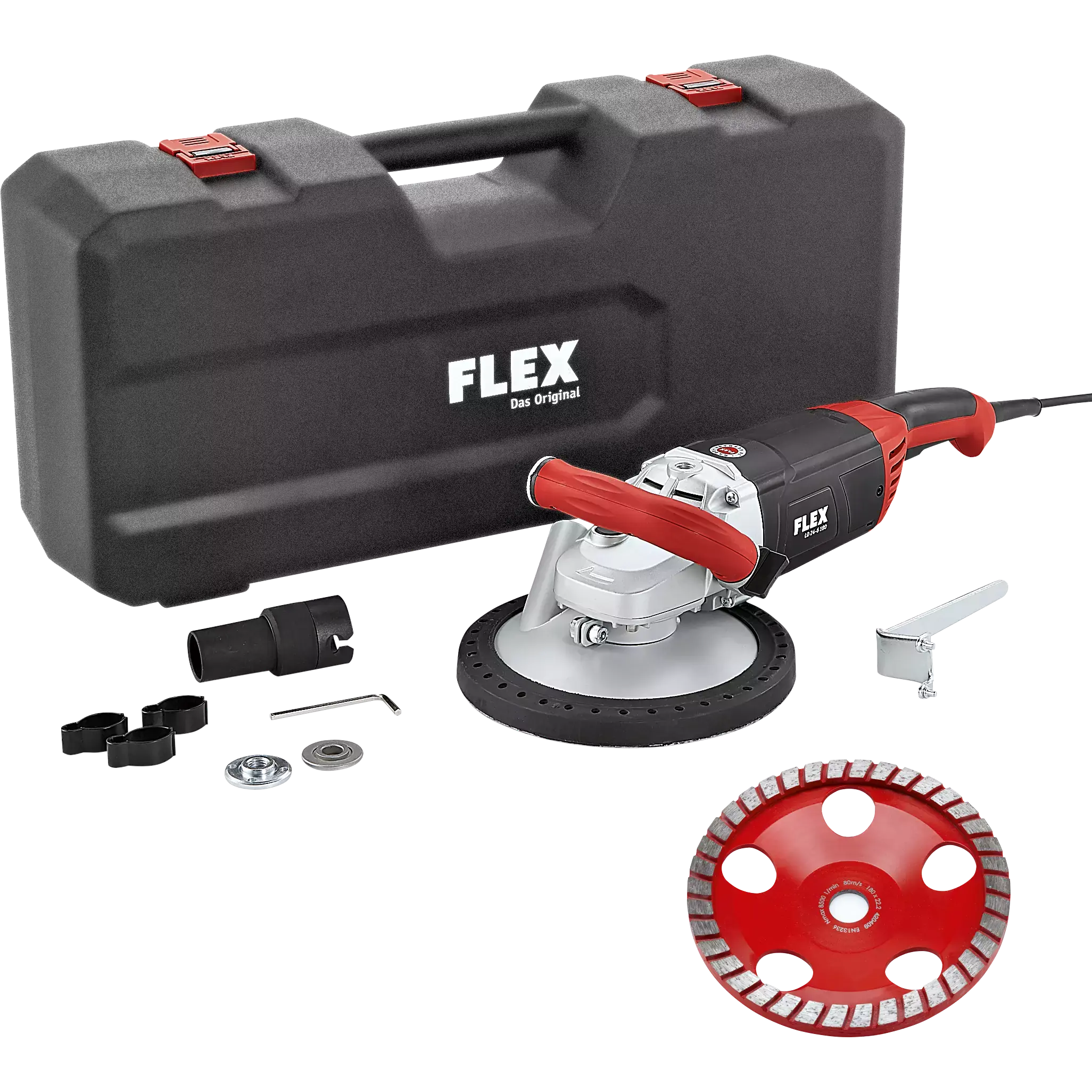 FLEX LD 24-6 180, Kit Turbo-Jet, Sanační bruska na plochy, 180 mm