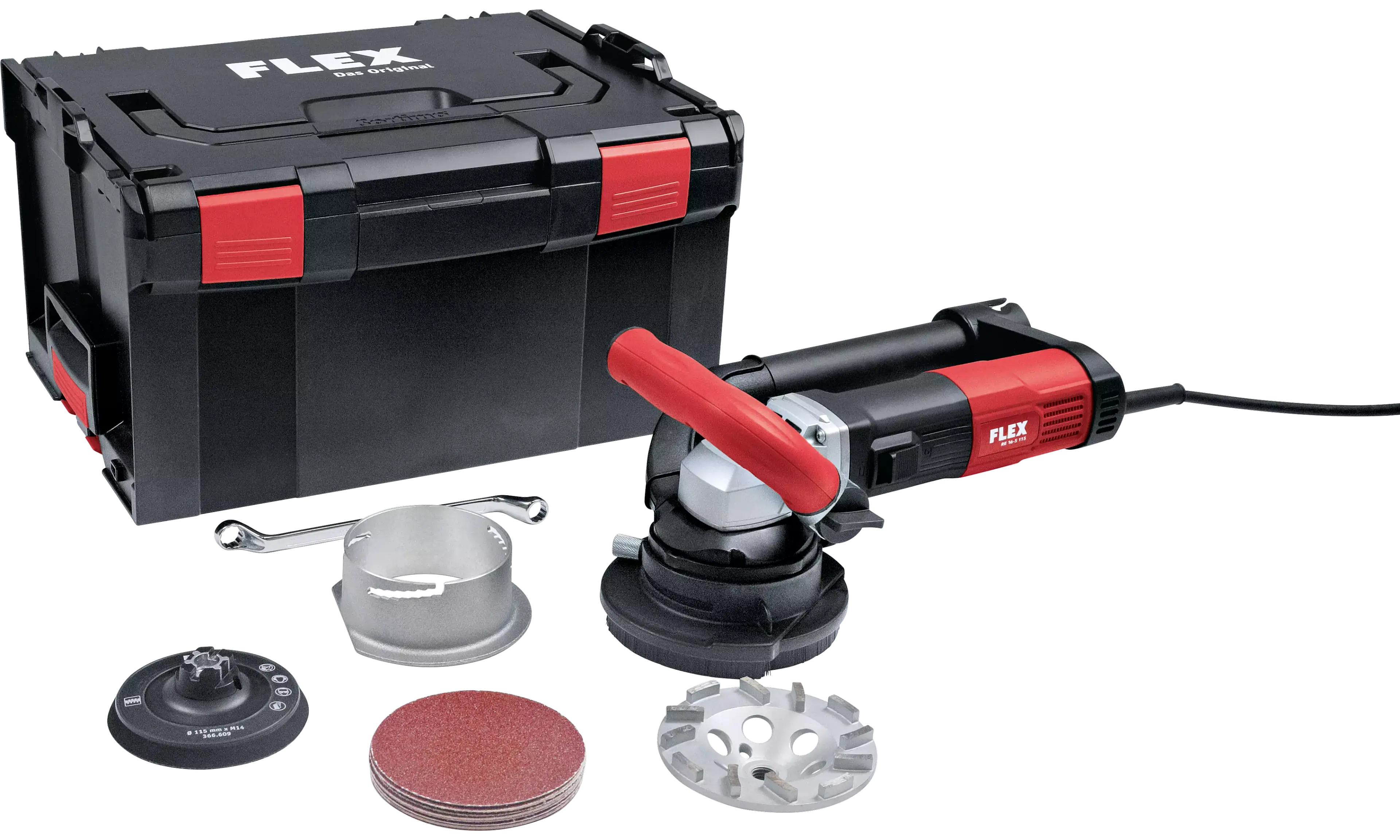 FLEX RE 16-5 115, Kit B-Jet, RETECFLEX, univerzální stroj pro renovaci a modernizaci