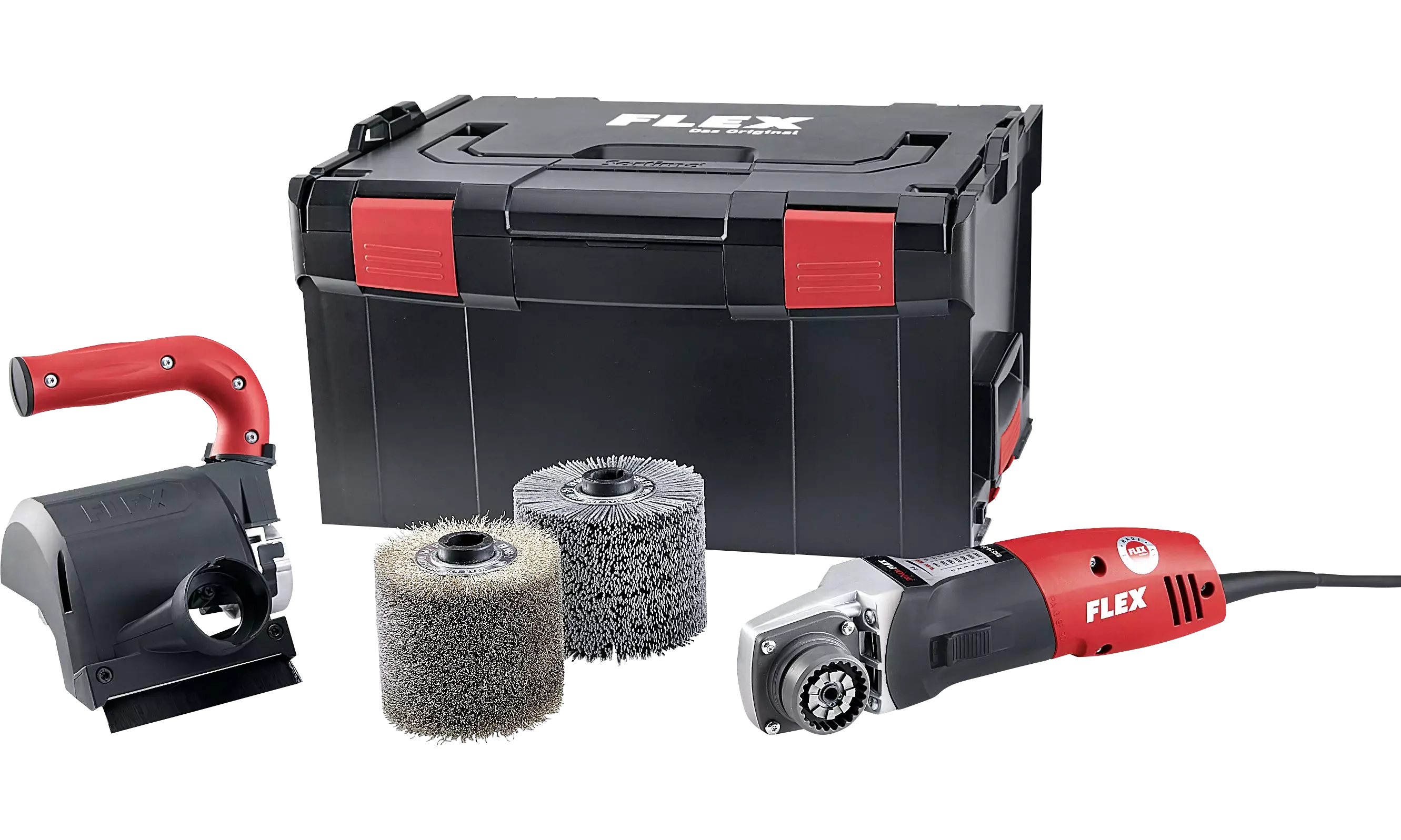 FLEX BBE 14-3 110 Set, Kartáčovací bruska TRINOXFLEX