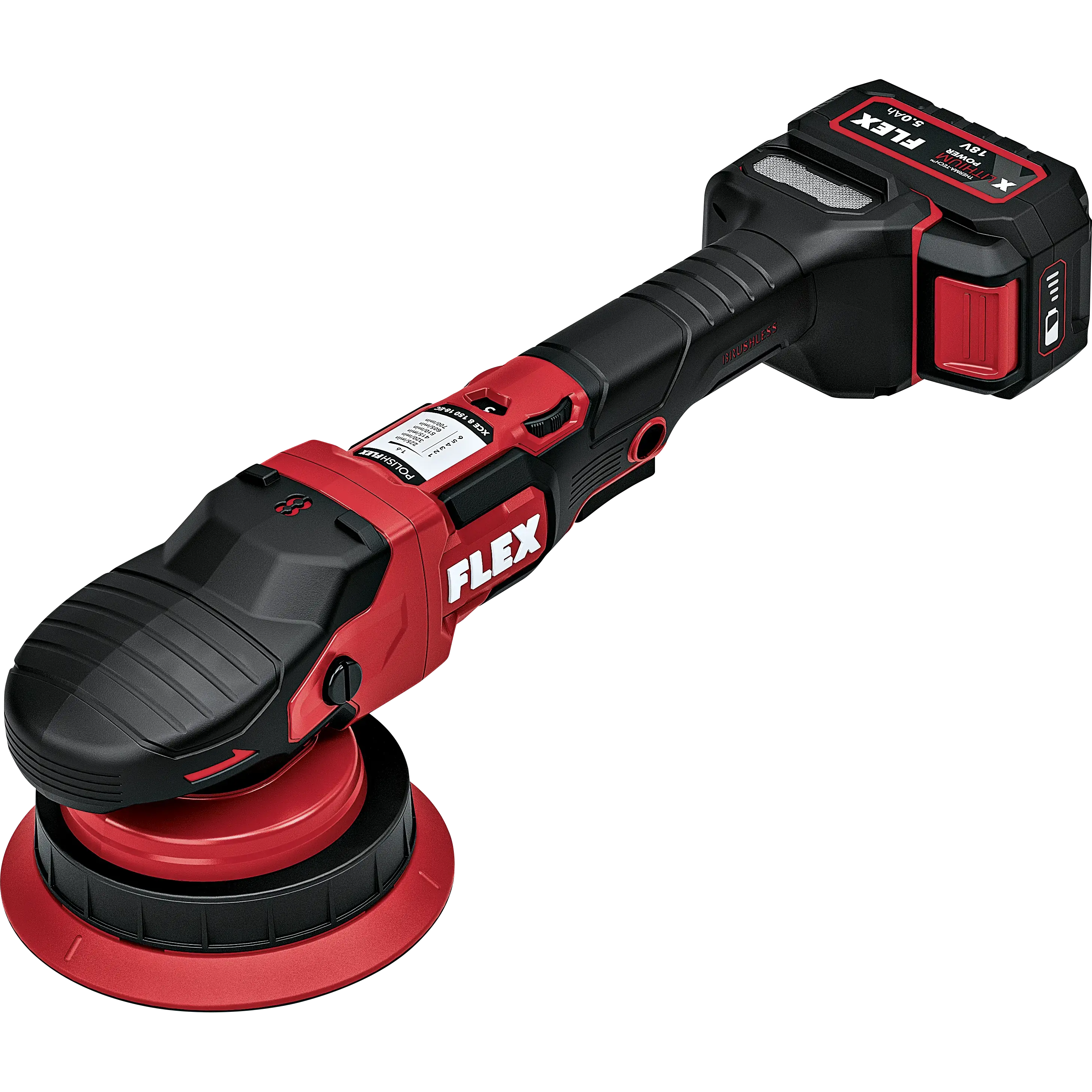 FLEX XCE 8 150 18-EC Set, Akumulátorová excentrická leštička s permanentní rotací 18 V