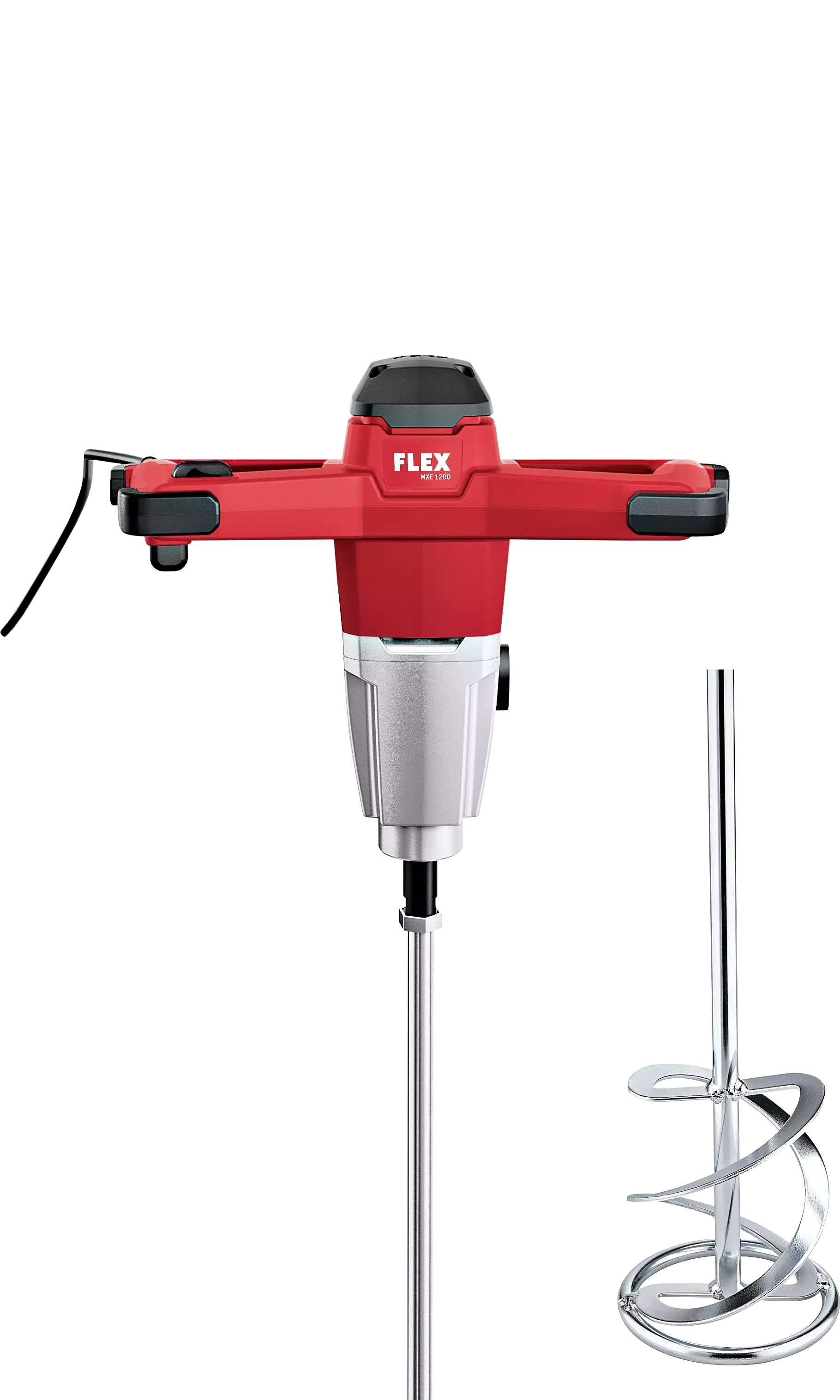 FLEX MXE 1200 + WR2 140, 1200 Wattů 1-rychlostní míchadlo s 3-stupňovým regulátorem otáček