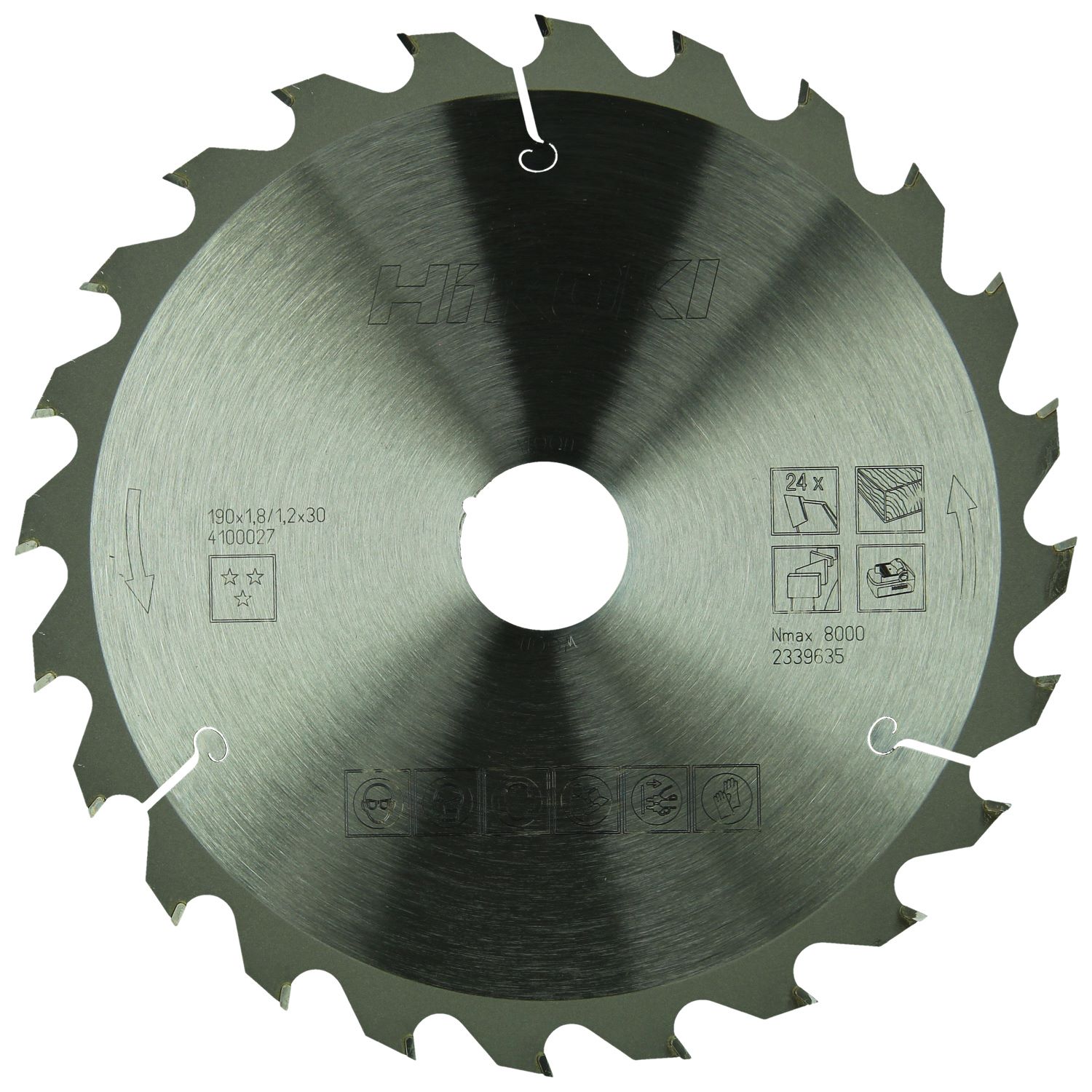Hikoki pilový kotouč TCT 24 zubů pro okružní pily 190 x 30 mm