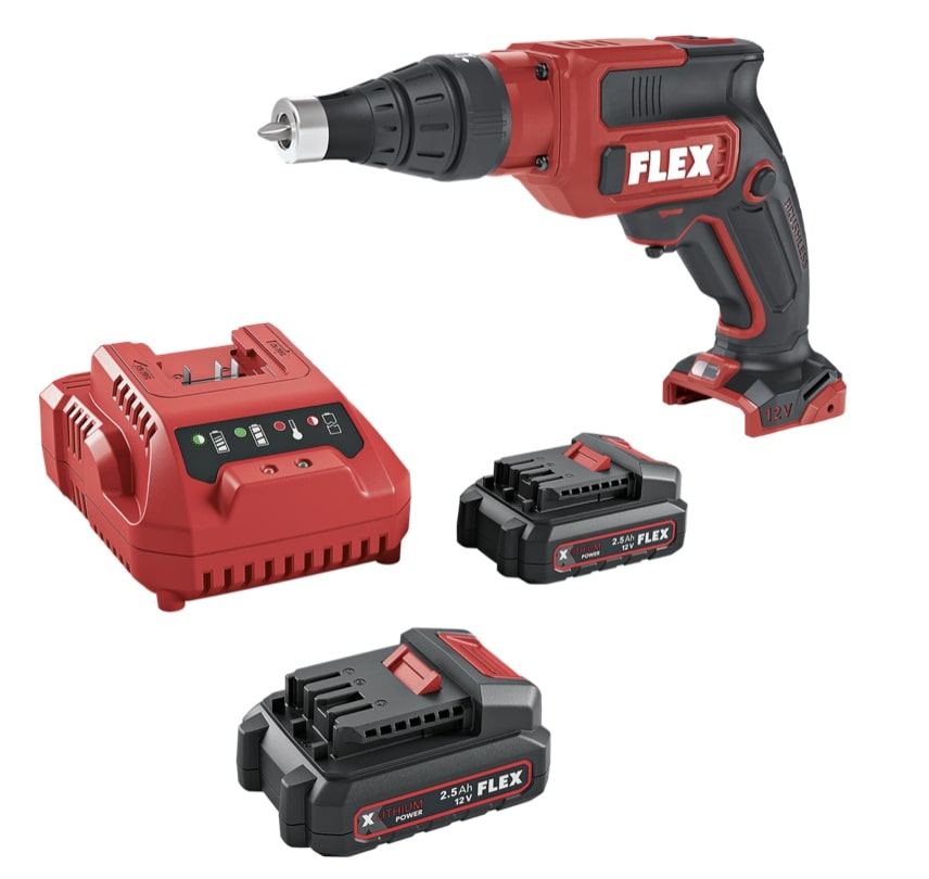 FLEX DW 37 12-EC/2.5 Set, Aku šroubovák na sádrokarton 12 V