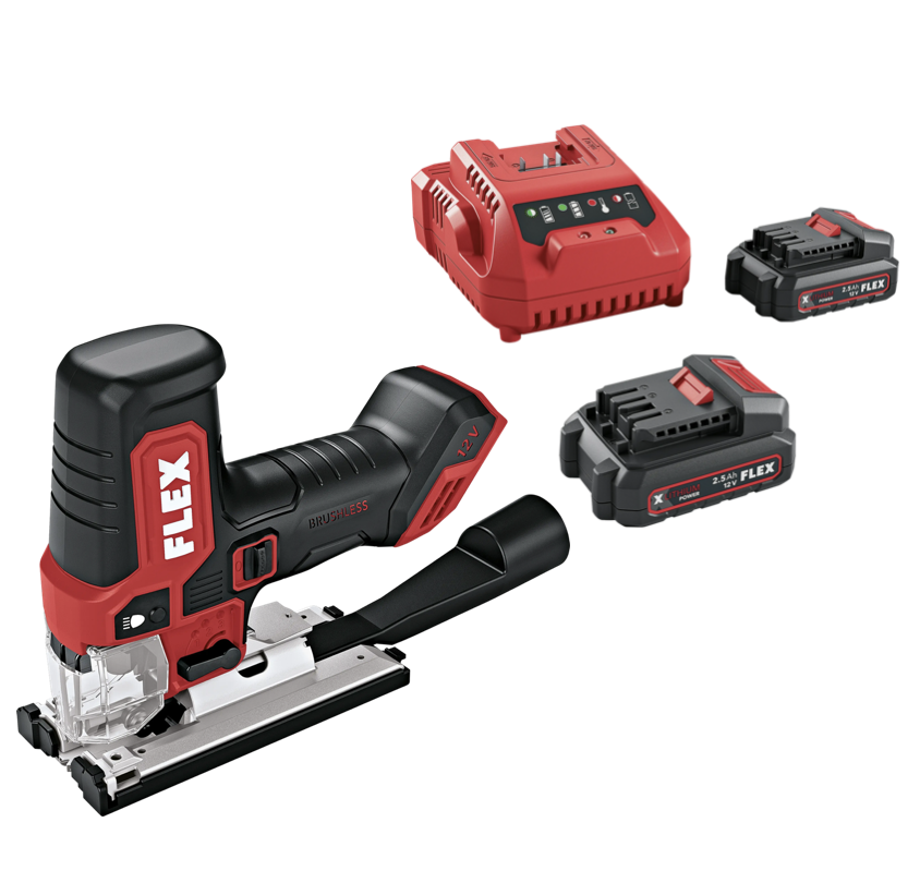 FLEX JSP 12-EC/2.5 Set, Aku-přímočará pila 12 V