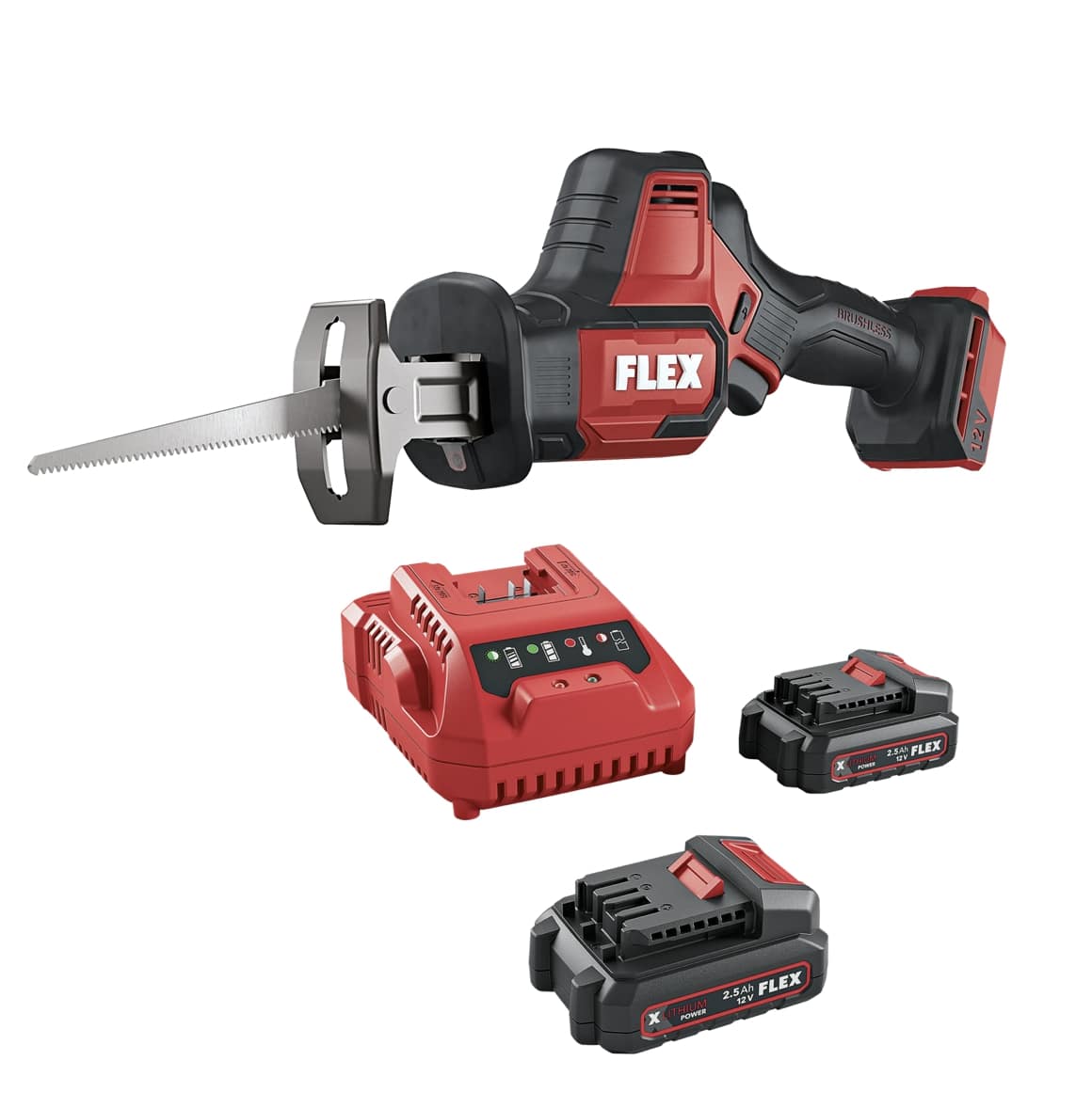 FLEX RS 16 12-EC/2.5 Set, Výkonná akumulátorová přímočará pila 12V