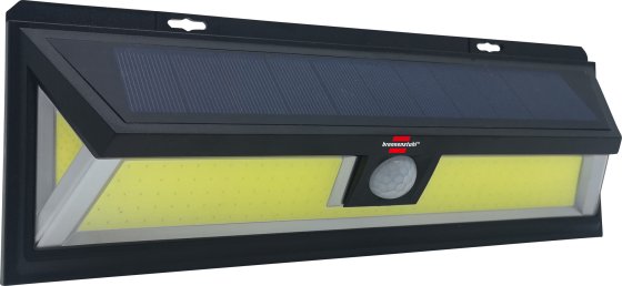 Brennestuhl Solární nástěnné LED svítidlo SOL WL 700 s detektorem pohybu / venkovní osvětlení s integrovaným solárním panelem a PIR senzorem pohybu, černé