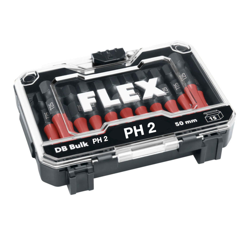 FLEX DB Bulk PH2-50mm VE15, Sada bitů 15ks