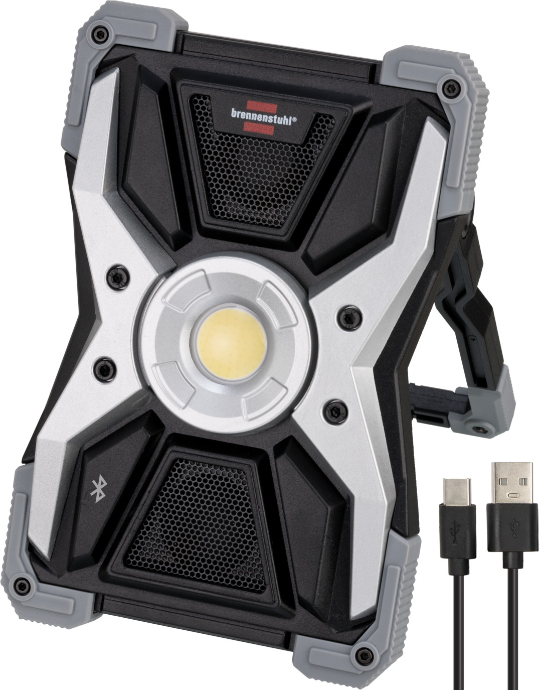 Brennenstuhl mobilní LED dobíjecí reflektor RUFUS 3010 MA s Bluetooth reproduktorem