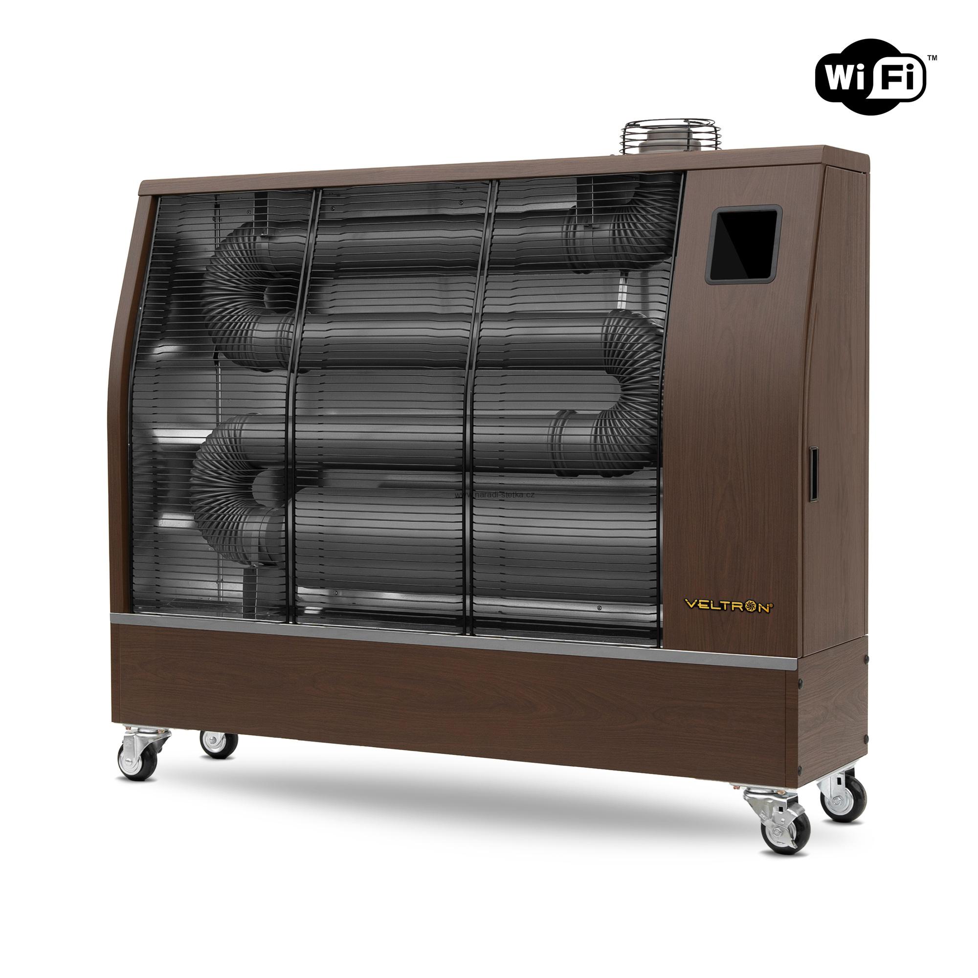 Infračervené naftové topidlo Veltron / Hipers DHOE-150 17,4kW s WIFI Hnědé
