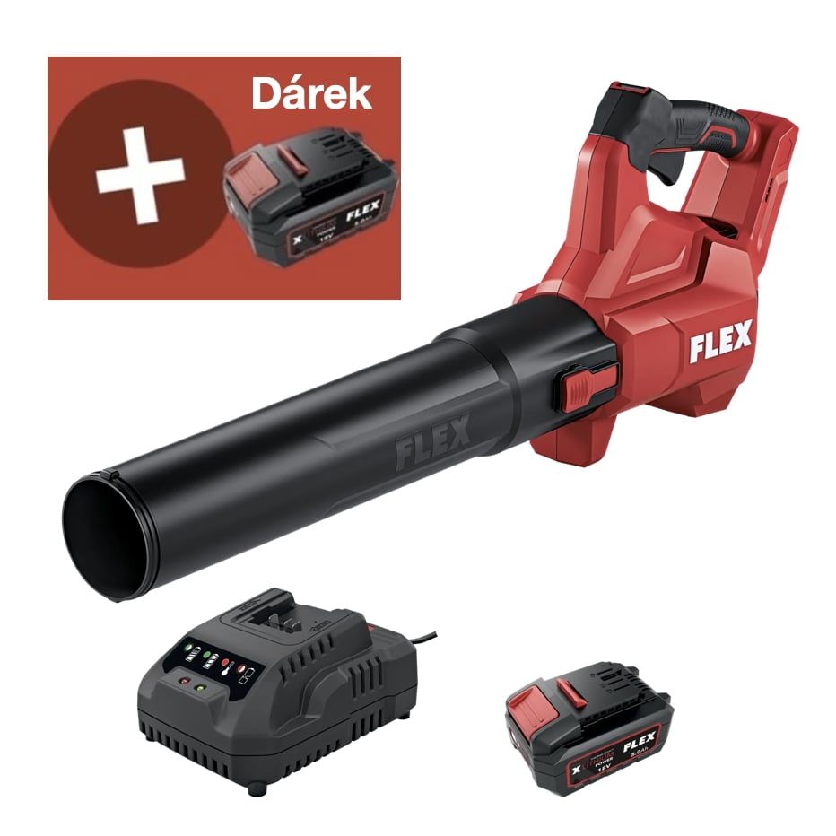 FLEX GBL 790 18-EC + AP 18/5.0 + CA 18.0-LD, Aku fukar na listí 18 V