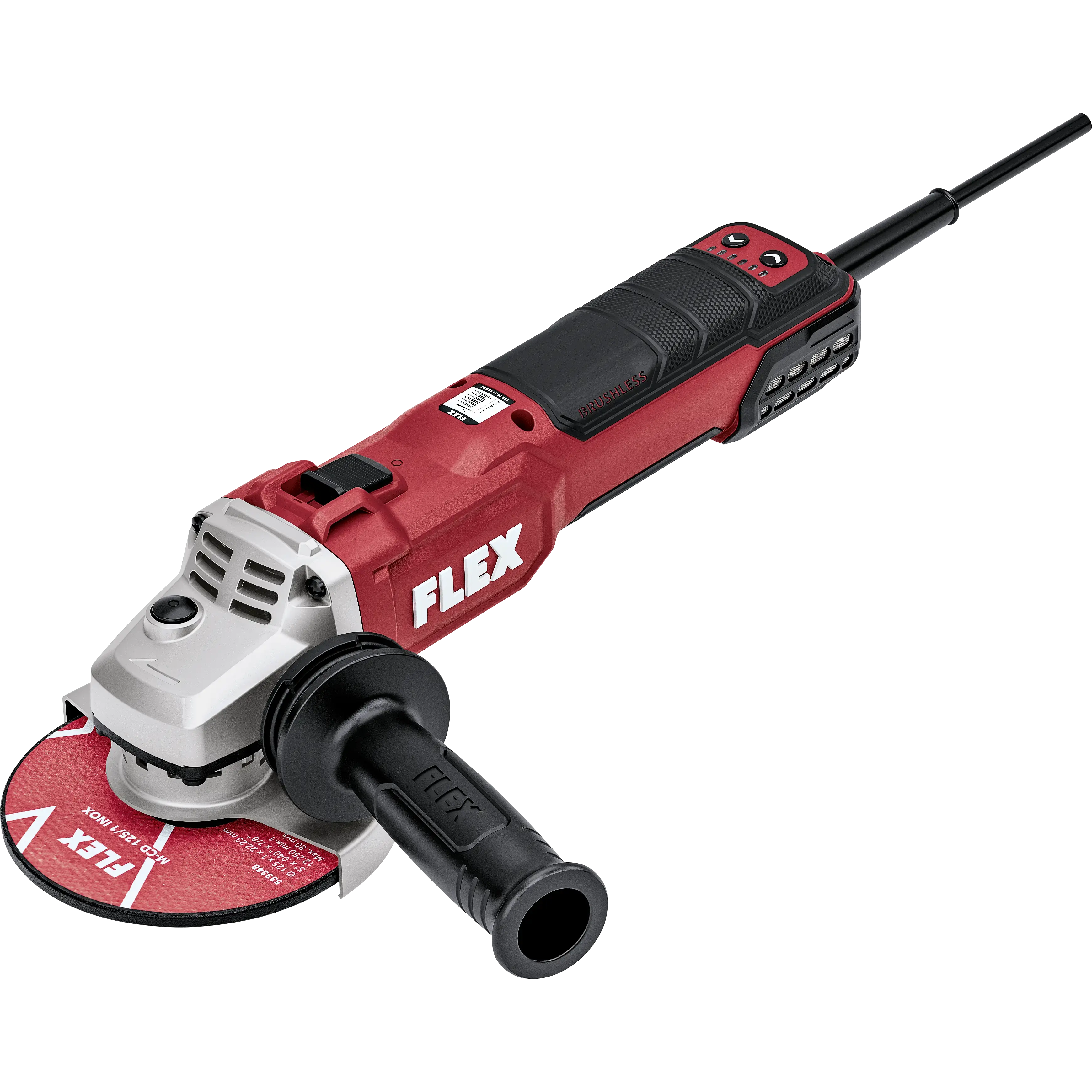 FLEX LBE 20-11 125-EC Úhlová bruska 2000 Wattů s regulací otáček, brzdou a bezuhlíkovým motorem 125 mm