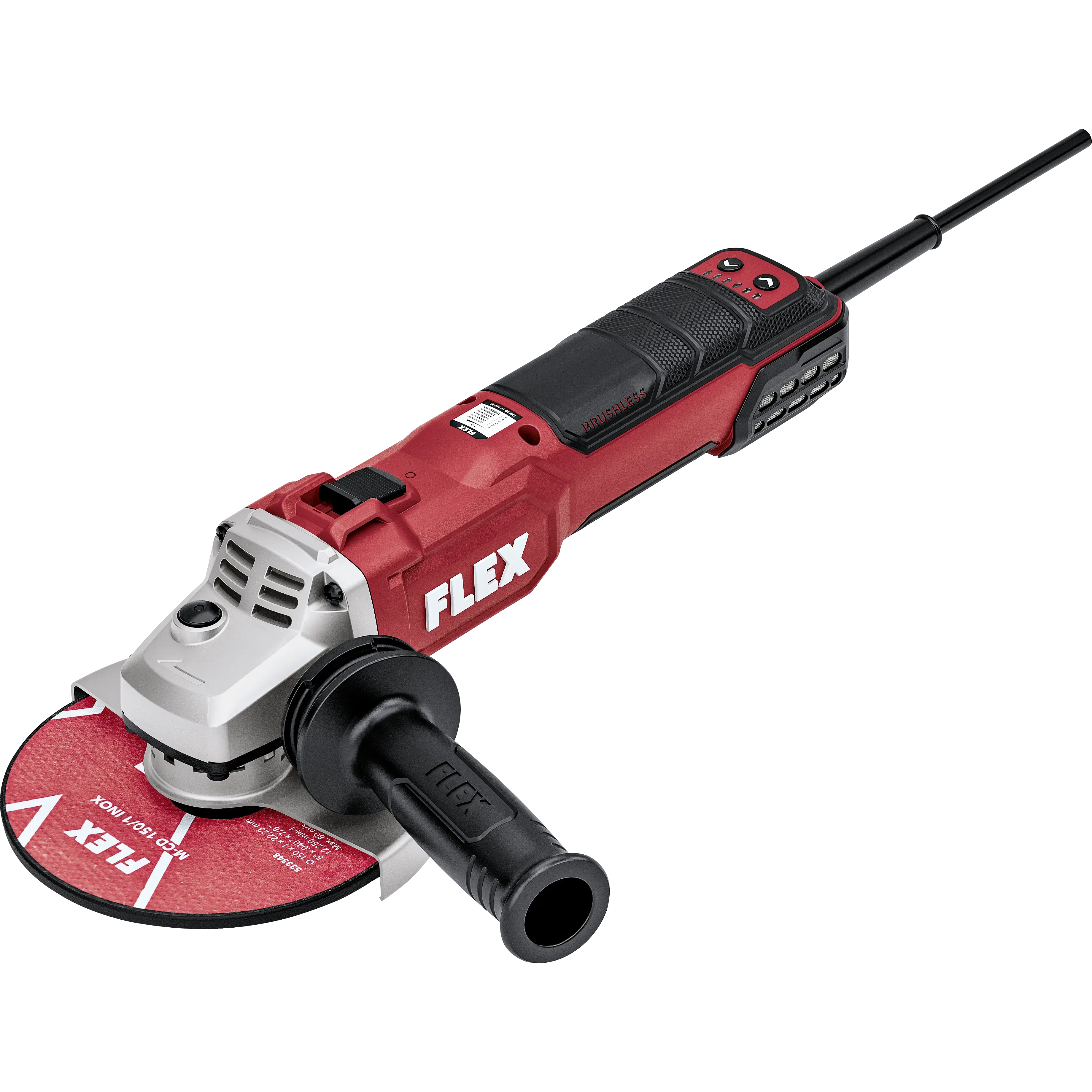 FLEX LBE 20-10 150-EC Úhlová bruska 2000 Wattů s regulací otáček, brzdou a bezuhlíkovým motorem 150 mm