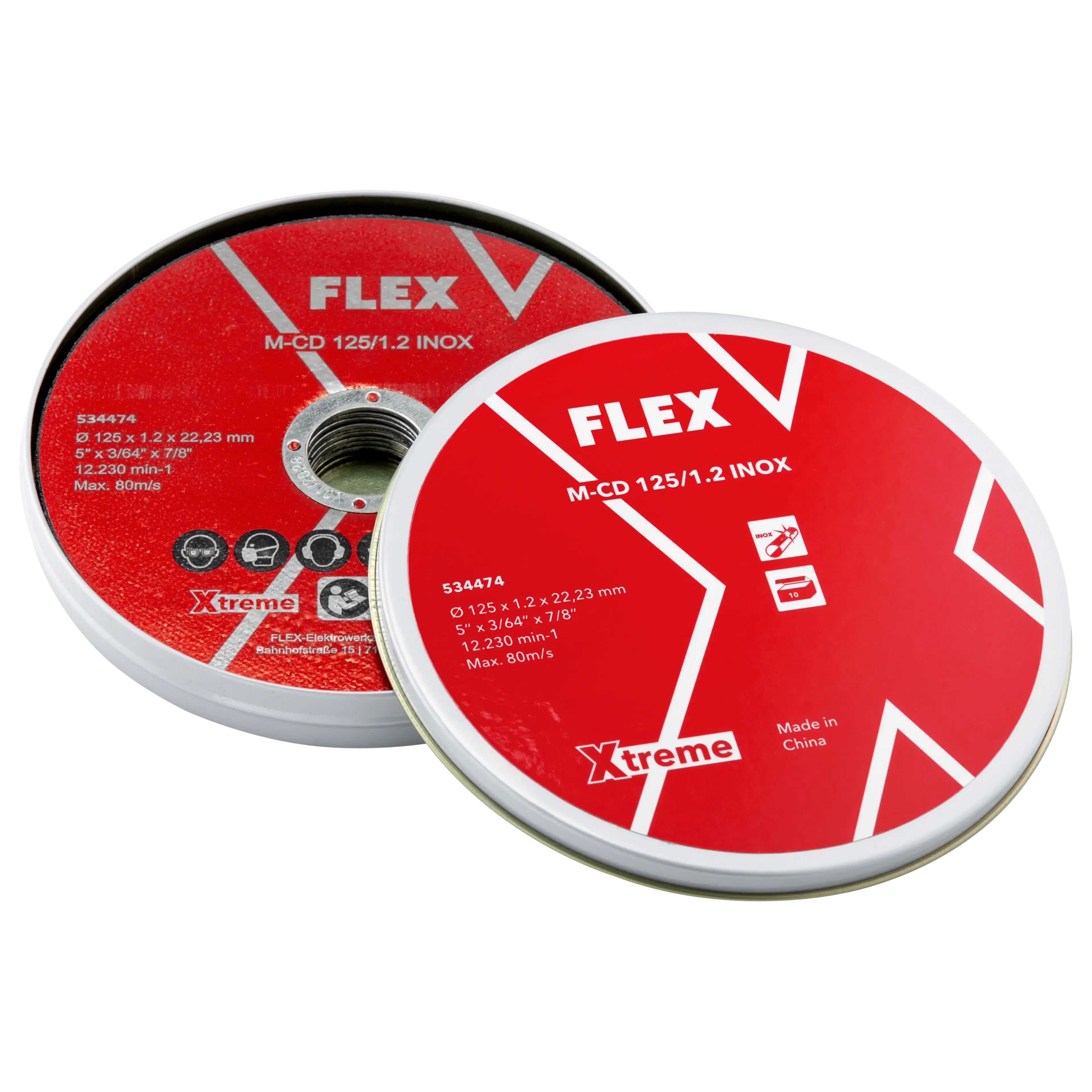 FLEX M-CD 125/1.2 INOX VE10 – Řezný kotouč na ocel Xtreme