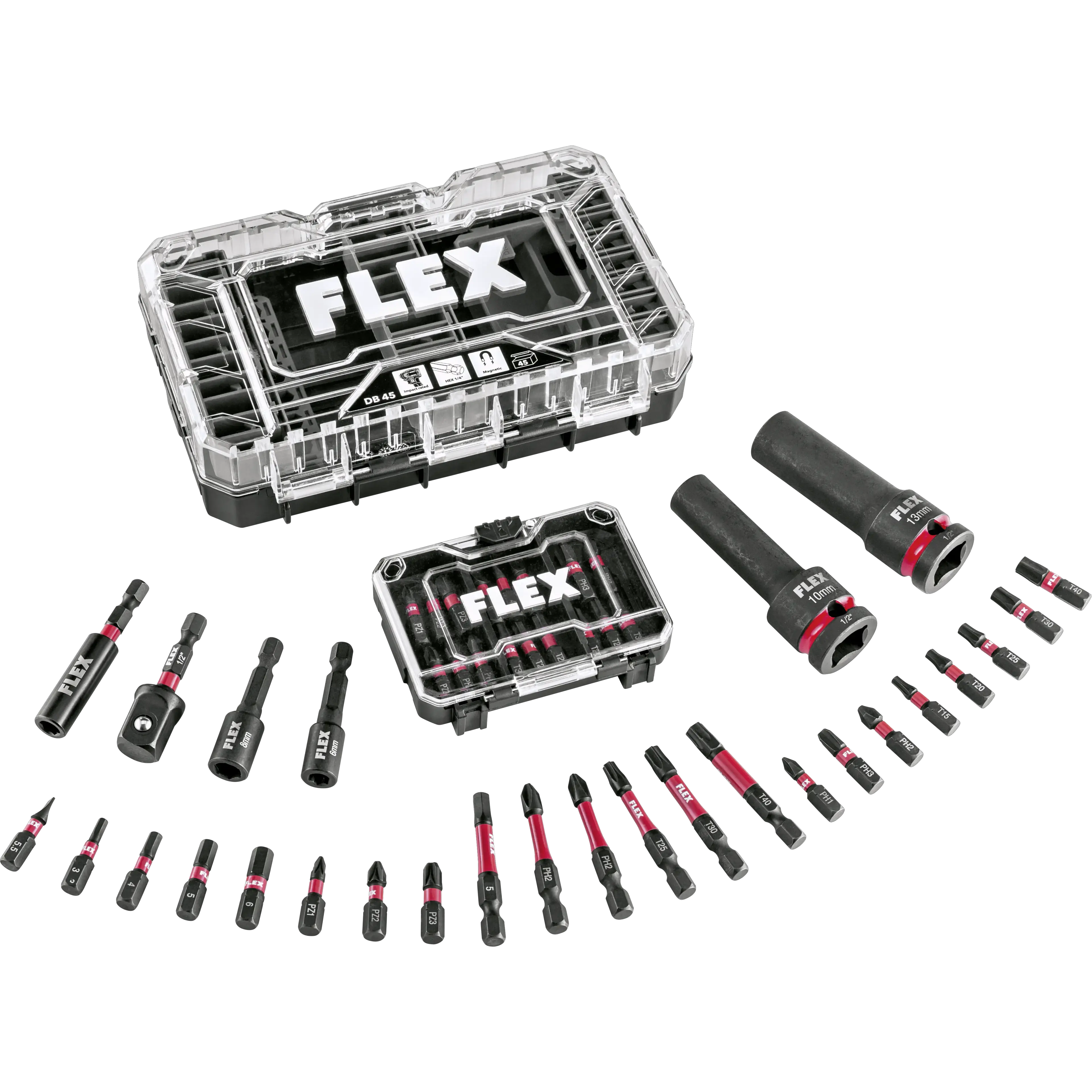 FLEX DB 45 Sada bitů a nástavců