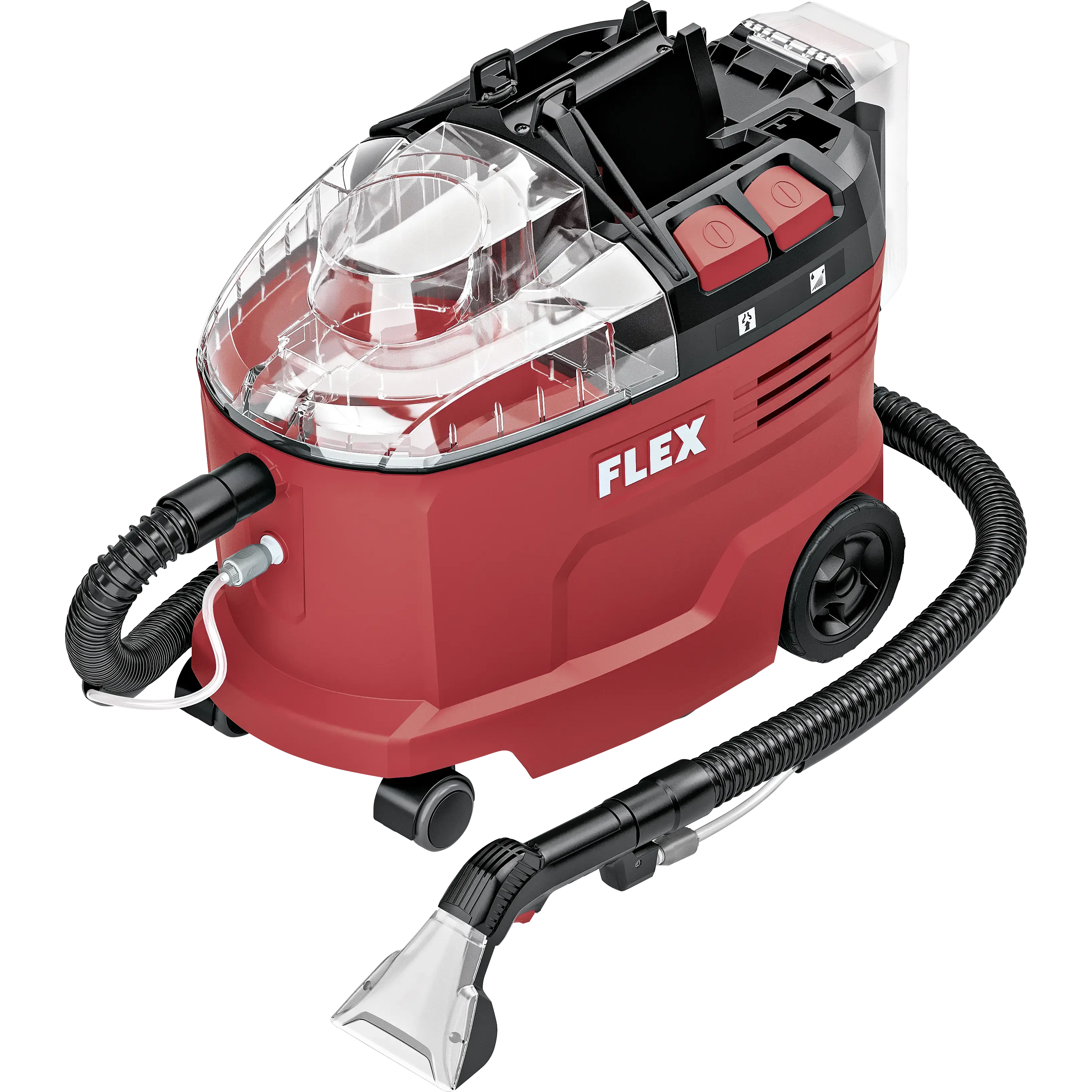 FLEX VC-SE 9 2x18 Aku tepovač a extrakční čistič 2× 18 V