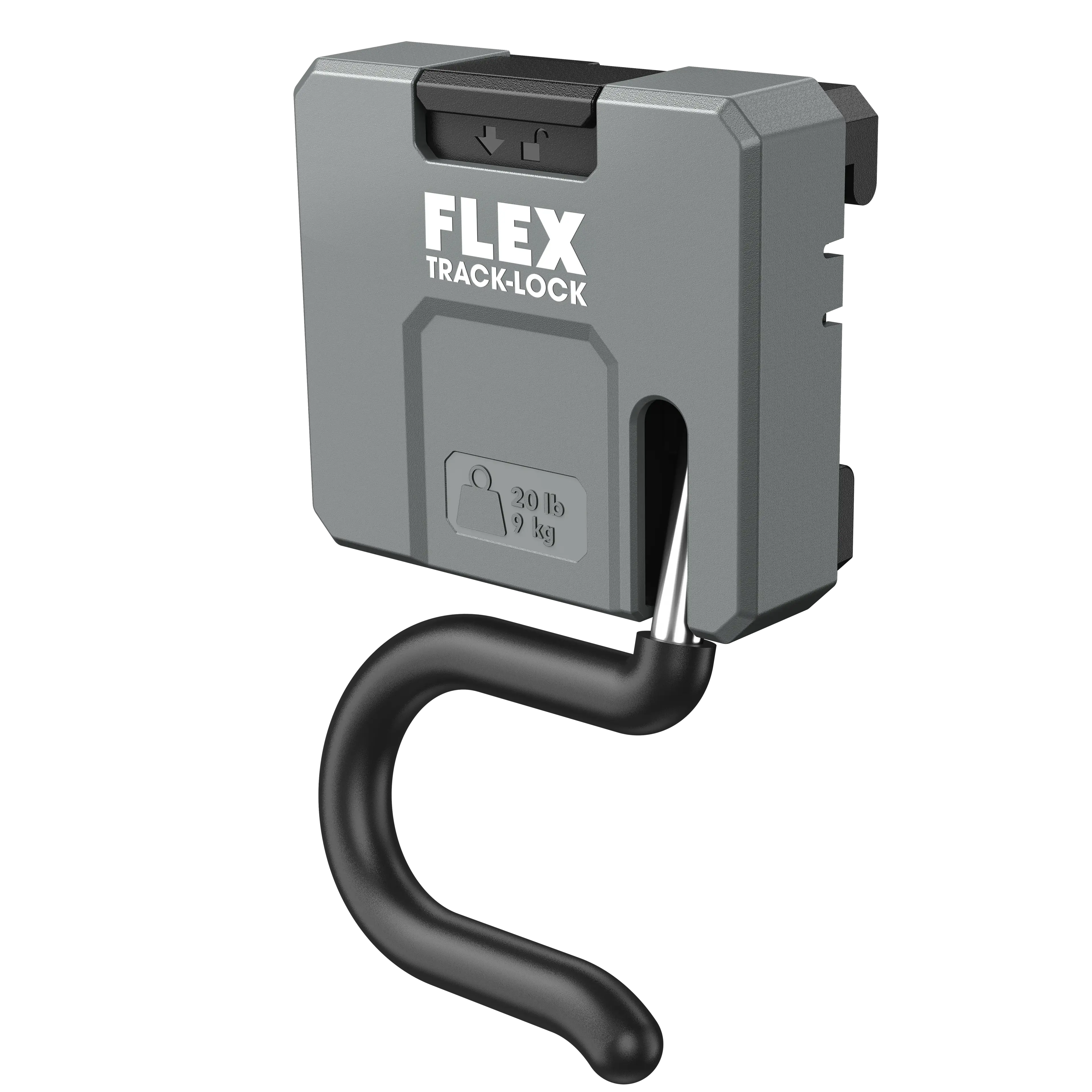 FLEX TRCLCK SH VE2 – sada 2 háků ve tvaru C TRACK-LOCK