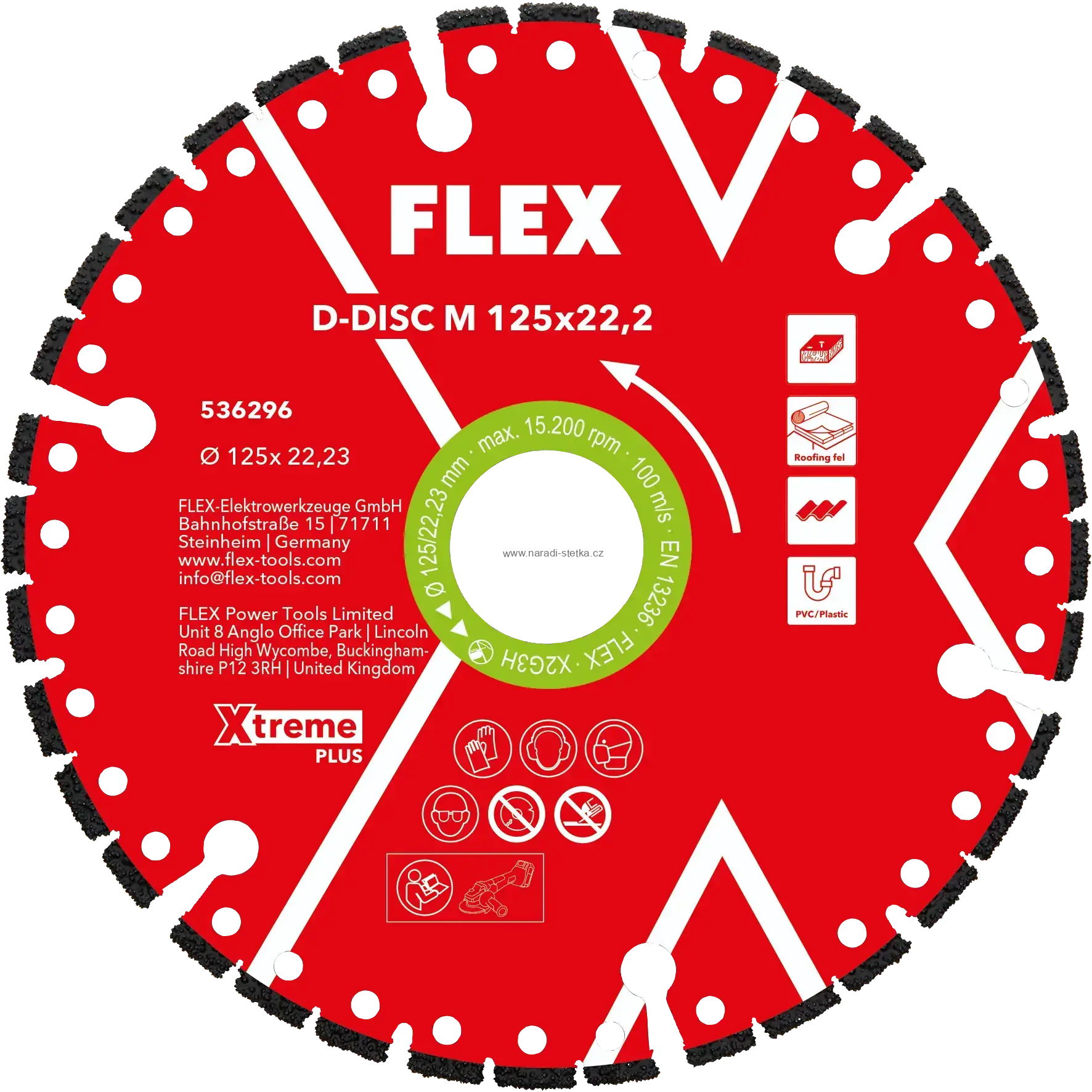 FLEX Multicut Xtreme Plus 125 mm – diamantový řezací kotouč na více materiálů