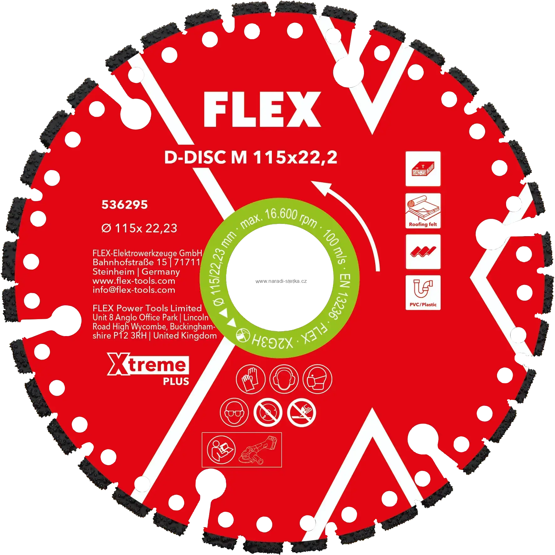 FLEX Multicut Xtreme Plus 115 mm – diamantový řezací kotouč na více materiálů