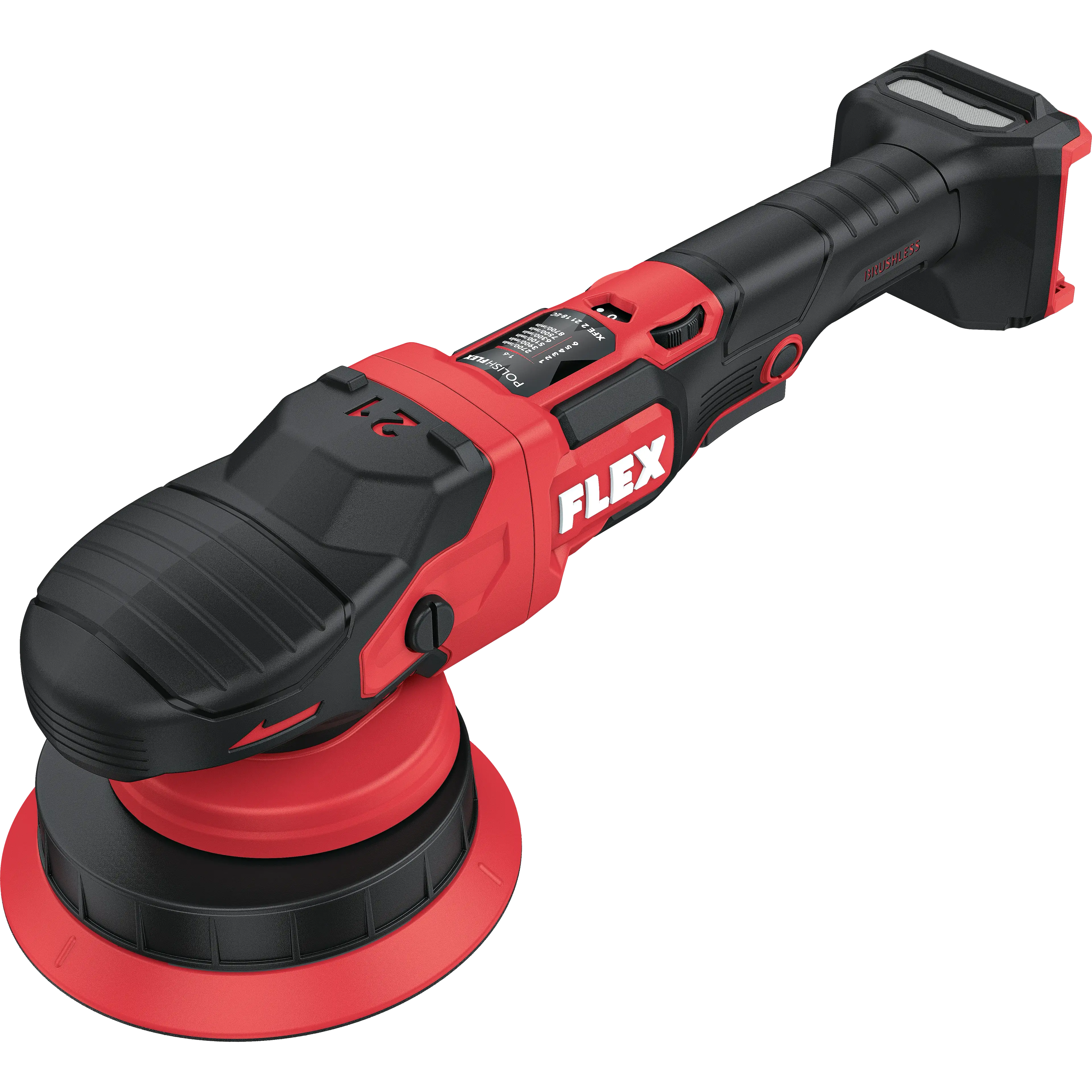FLEX XFE 2 21 18-EC C – aku excentrická leštička 18 V se zdvihem 21 mm