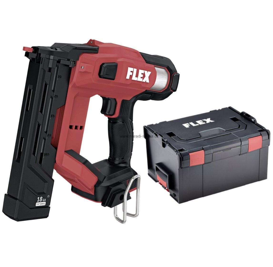 FLEX SC 10-38 18-EC – aku sponkovačka 18 V pro spony 10–38 mm v kufru L-BOXX