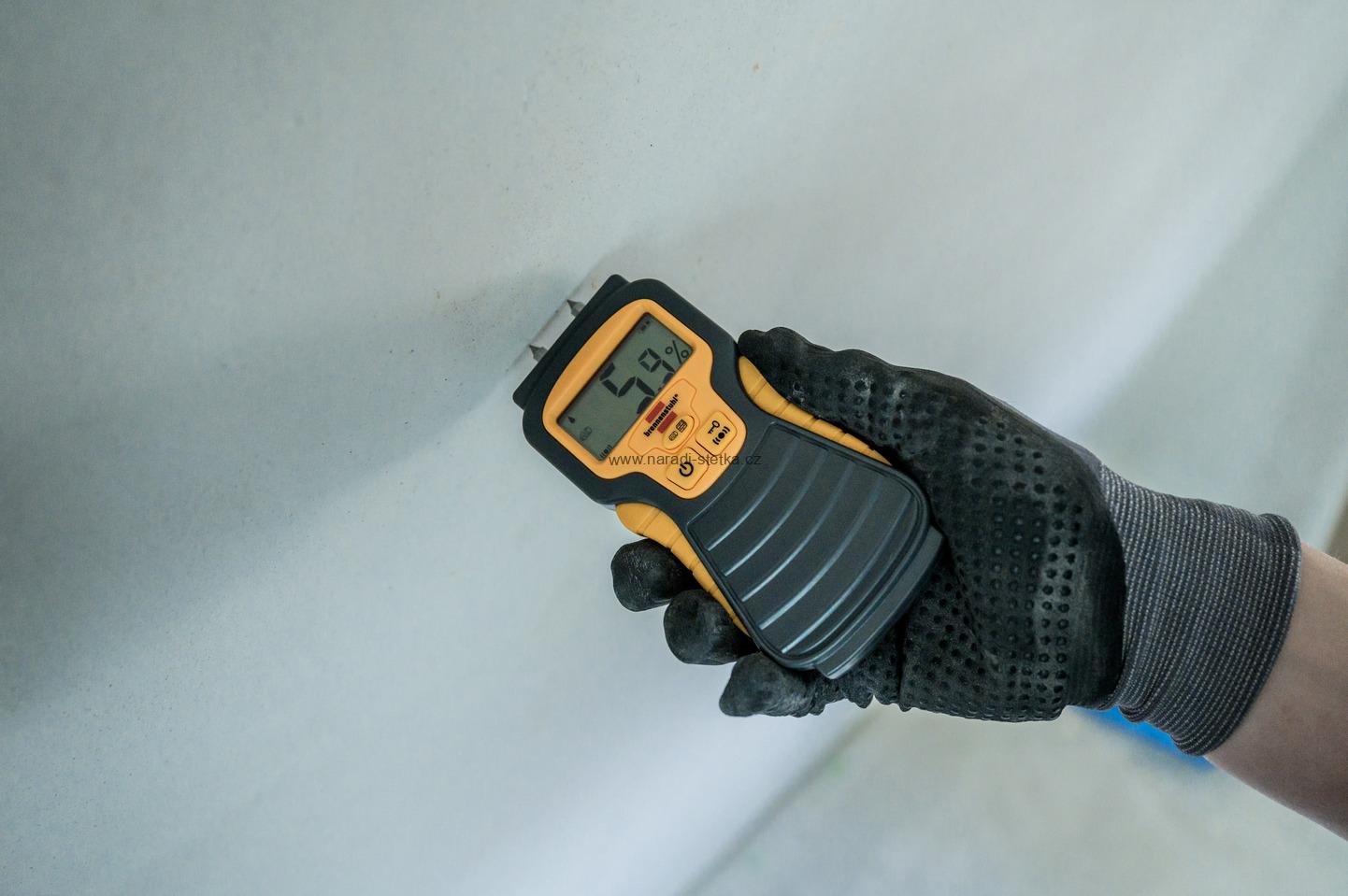 Brennenstuhl detektor vlhkosti MD, měřič vlhkosti dřeva a stavebních materiálů