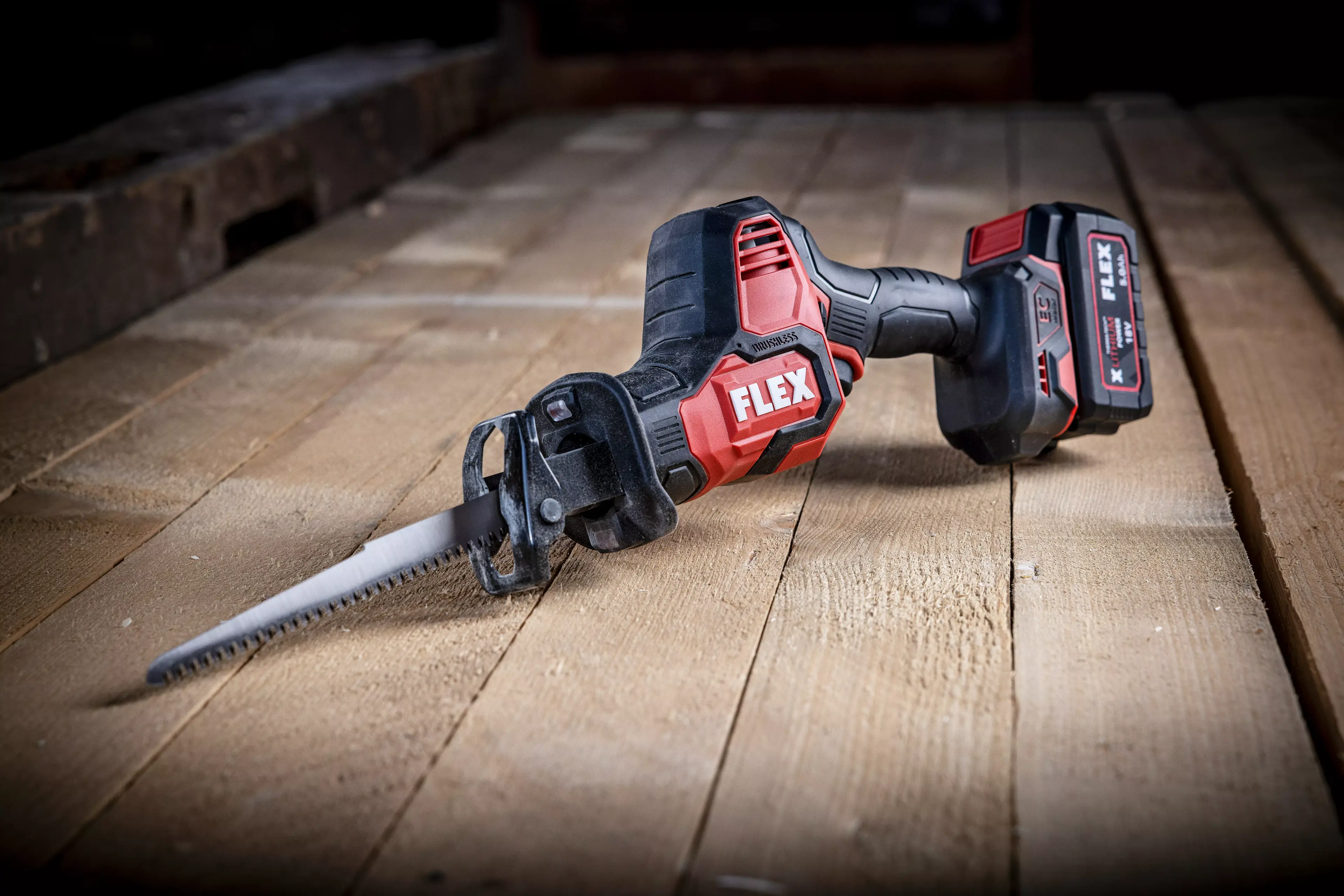 FLEX RS 25 18.0-EC C Výkonná aku šavlová pila ocaska s vysokým zdvihem 18 V