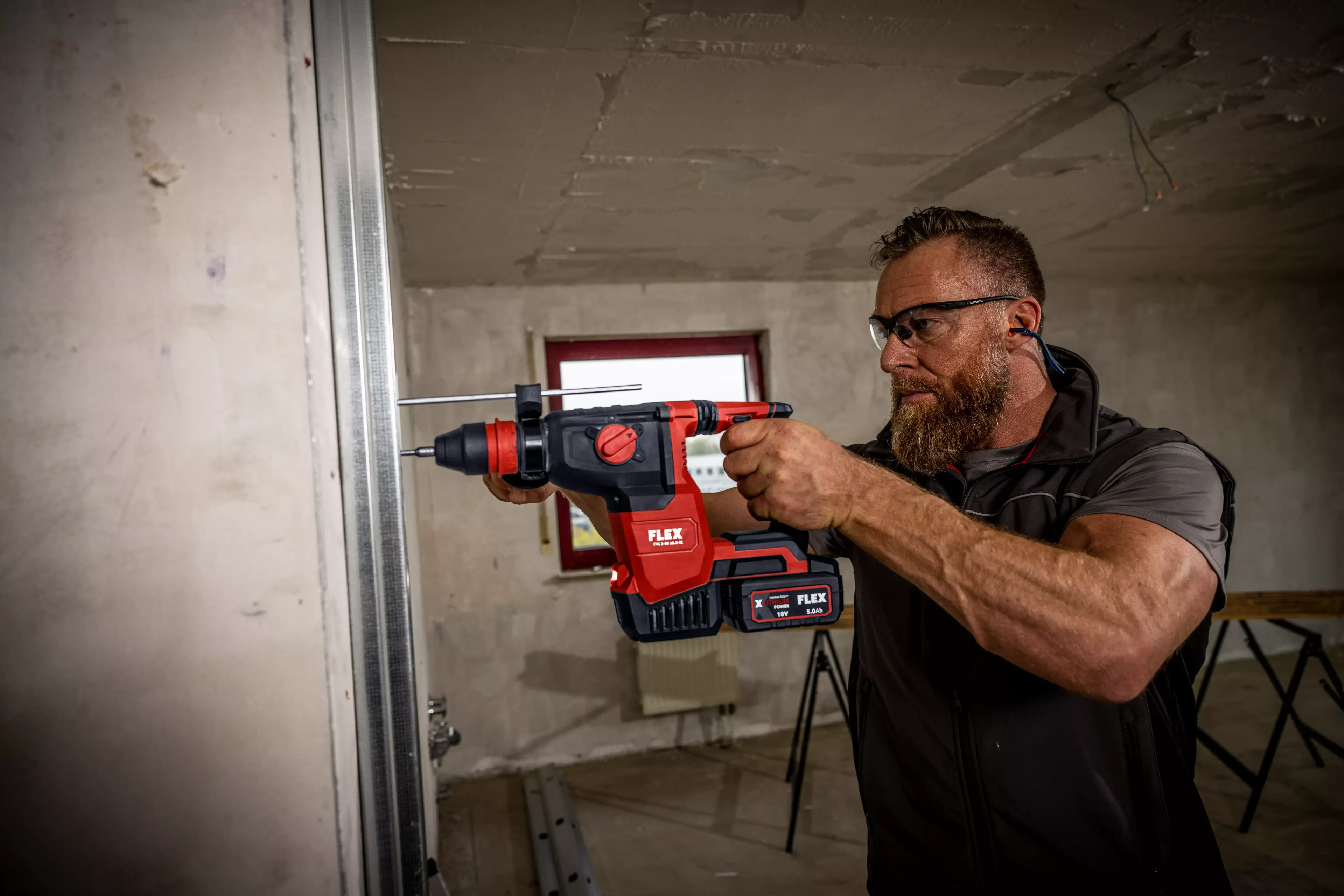 FLEX CHE 2-26 18.0-EC, Kombinované aku vrtací kladivo 18,0 V