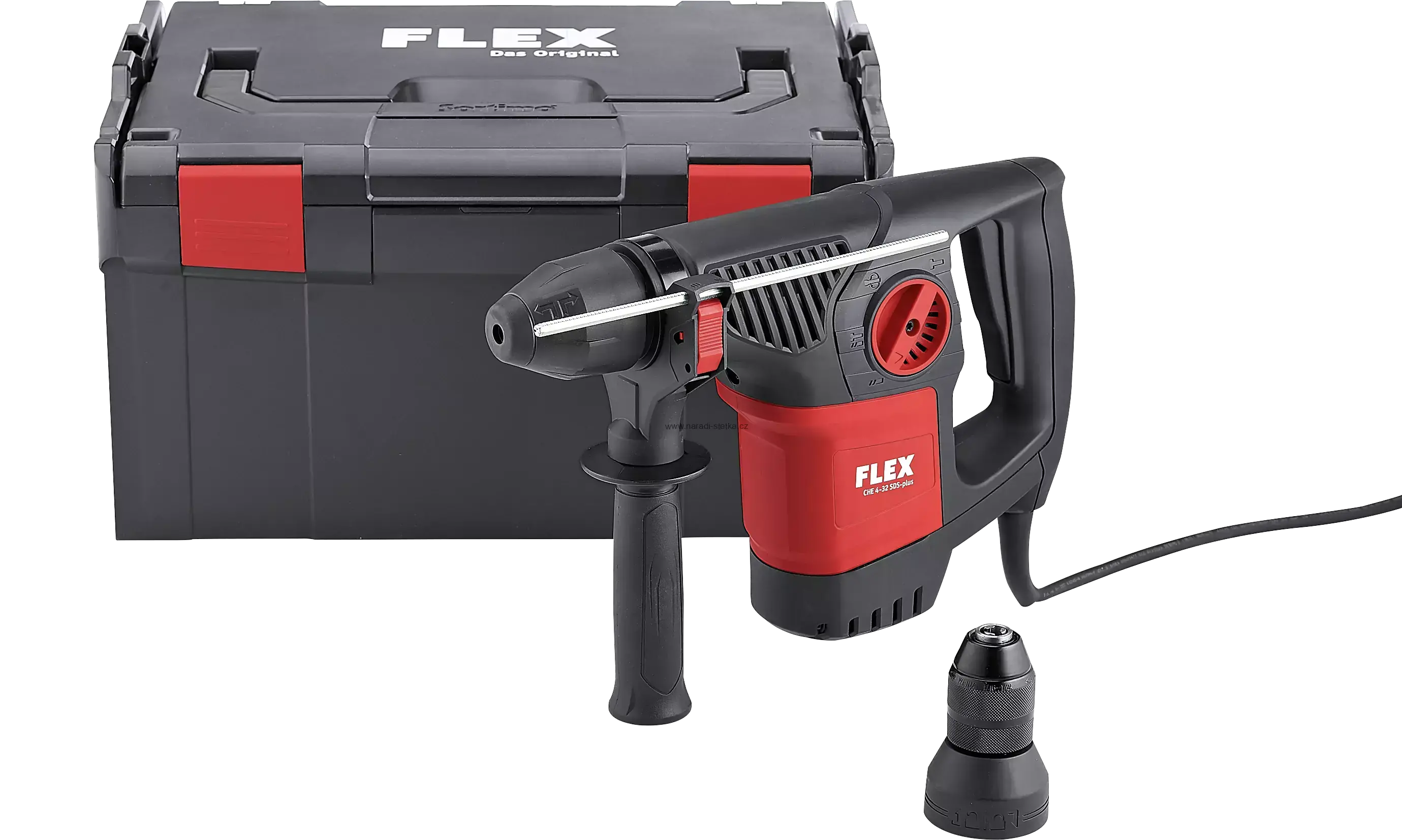 FLEX CHE 4-32 R SDS-plus, Kombinované vrtací a sekací kladivo 4 kg + Sada příklepových vrtáků SDS-plus se 4 břity Xtreme Plus