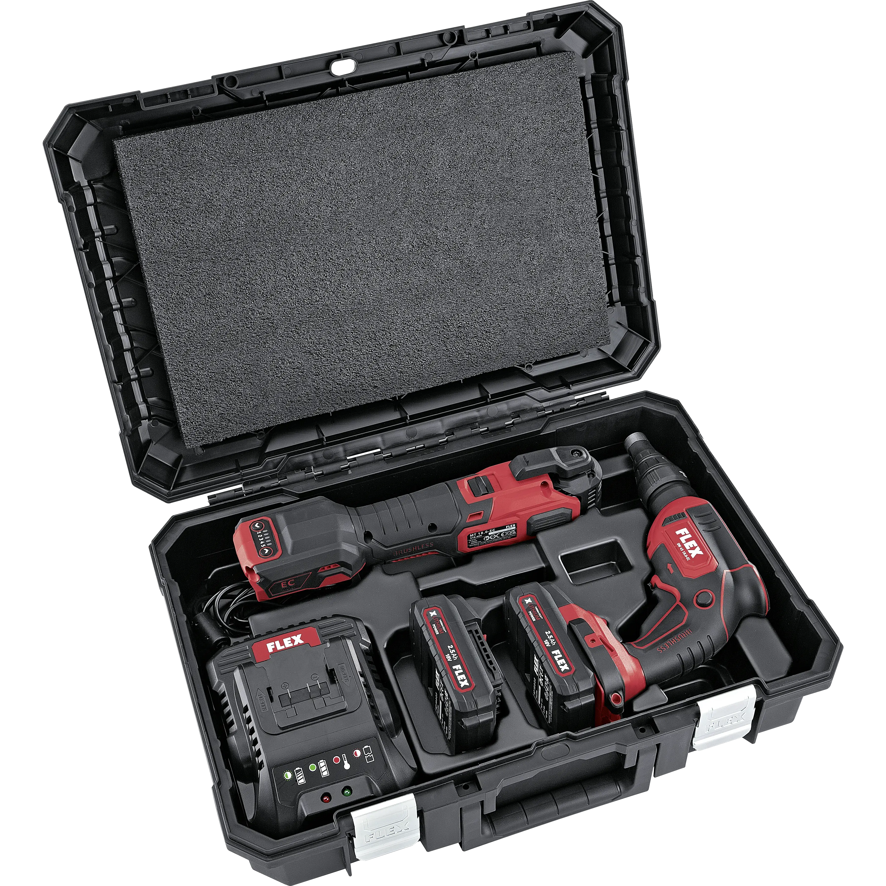 FLEX DW 45+MT 18-EC TC/2.5 Set, sádrokartonářský šroubovák + multifunkční nářadí