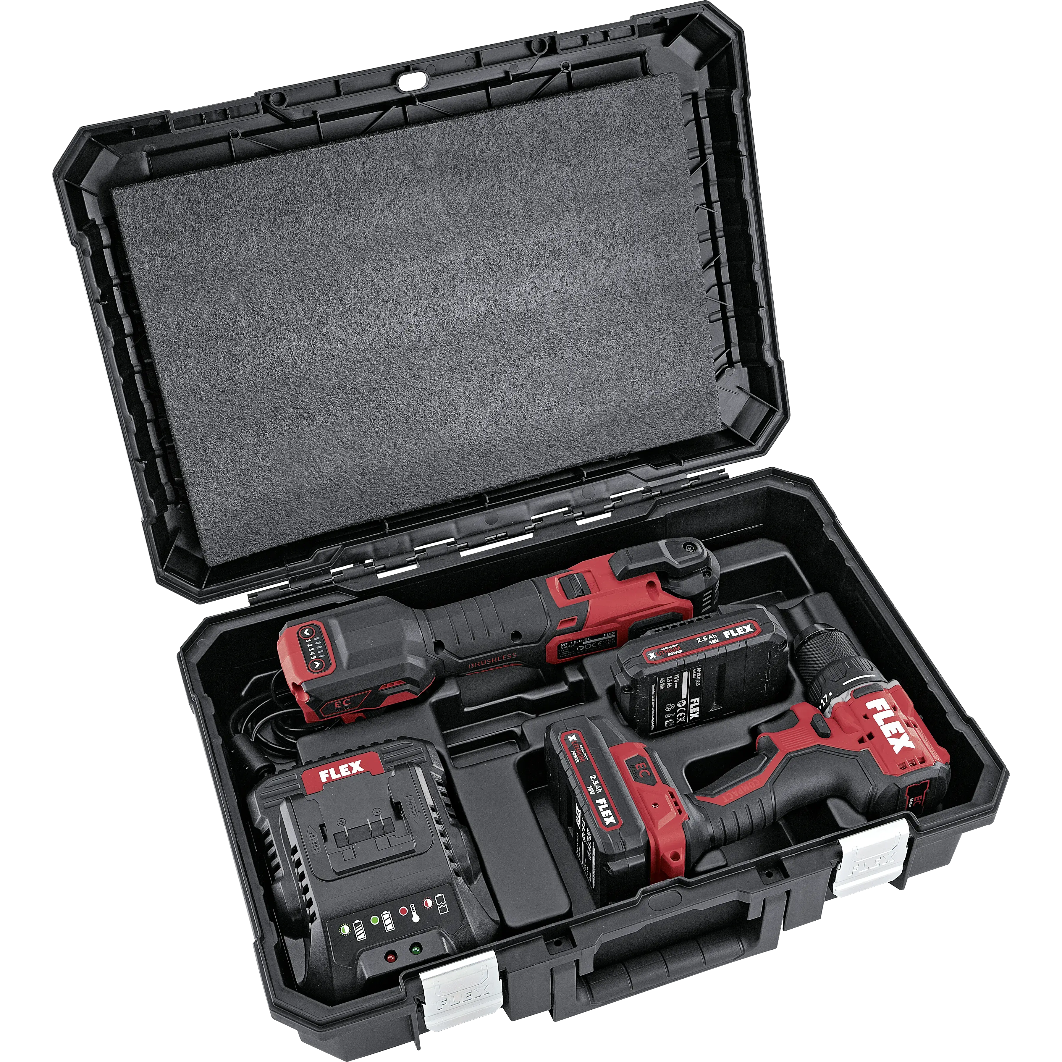 FLEX DD LD+MT 18-ECTC/2.5 Set, aku šroubovák + multifunkční nářadí