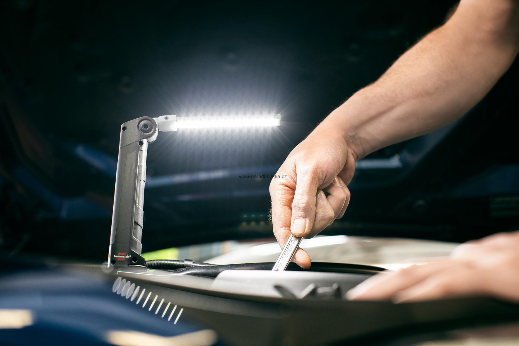 Brennenstuhl nabíjecí LED ruční svítilna SANSA 401 A / LED dílenská svítilna s integrovaným akumulátorem