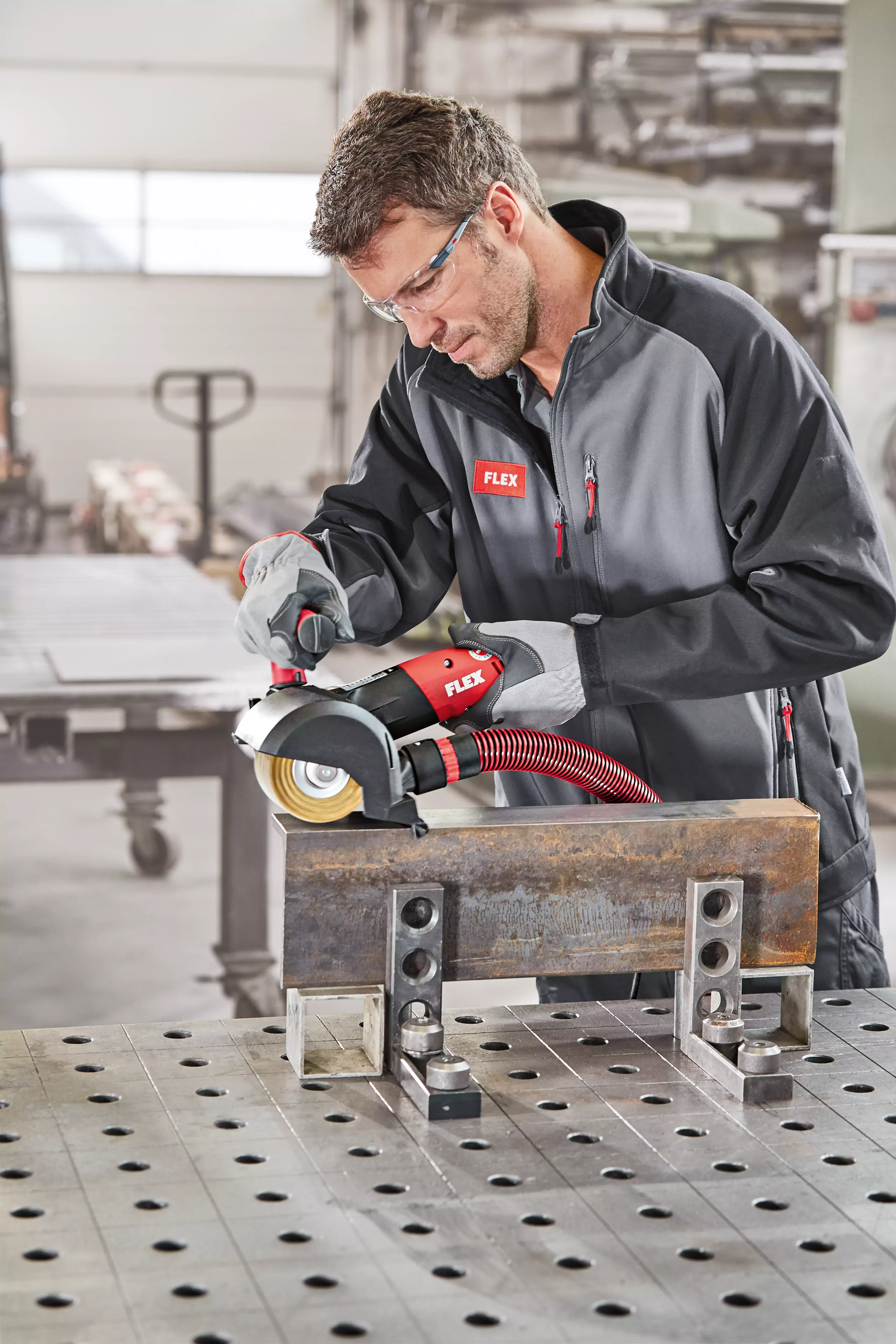 FLEX BBE 14-3 110 Set, Kartáčovací bruska TRINOXFLEX