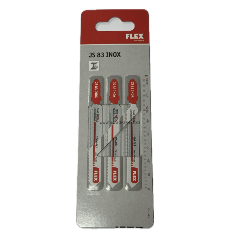 FLEX JS 83 INOX VE3, Pilové plátky pro INOX / nerez do přímočaré pily