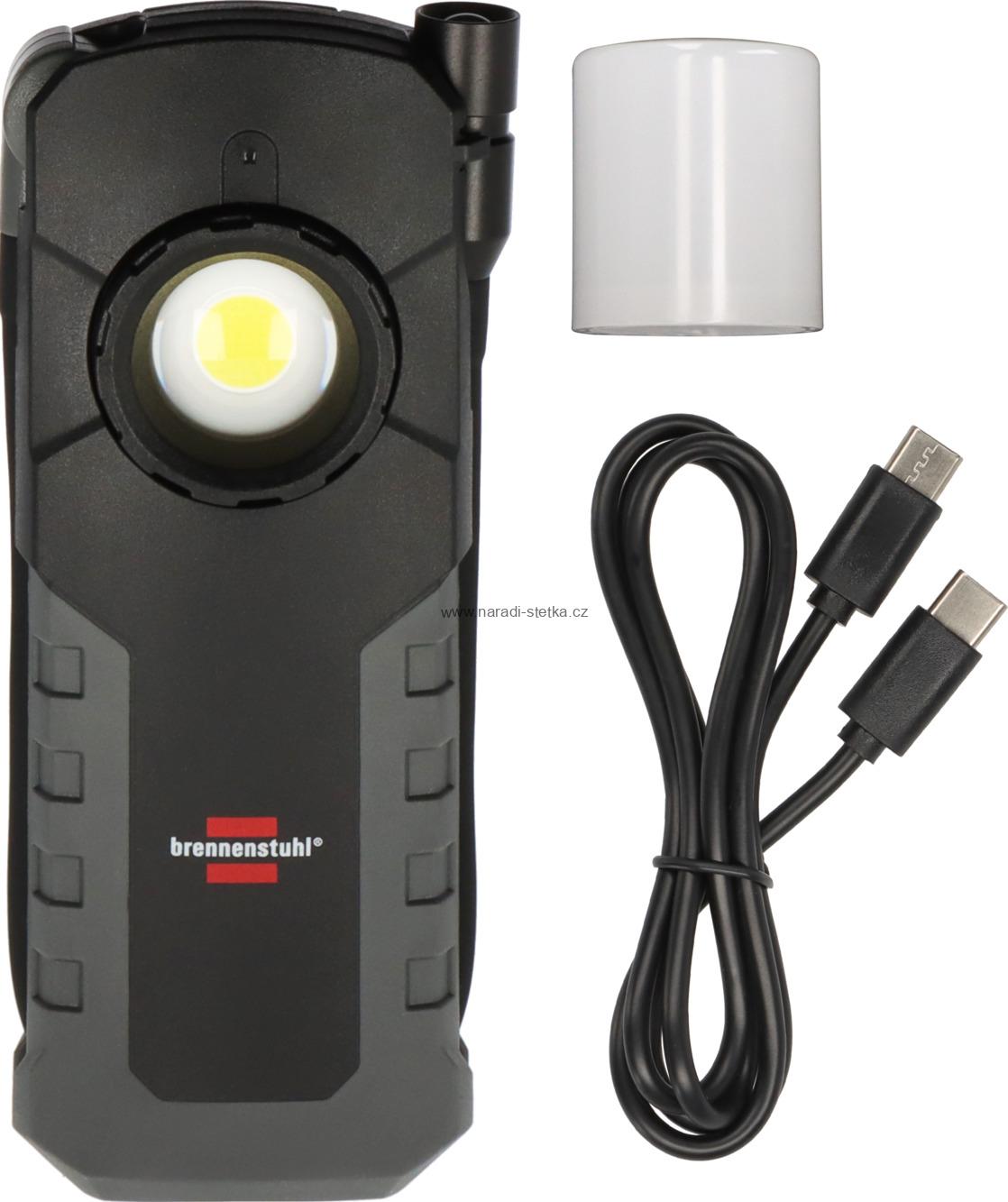 Brennestuhl Professional dobíjecí ruční LED svítilna HL 1000 ACW / dobíjecí LED pracovní světlo s magnetem