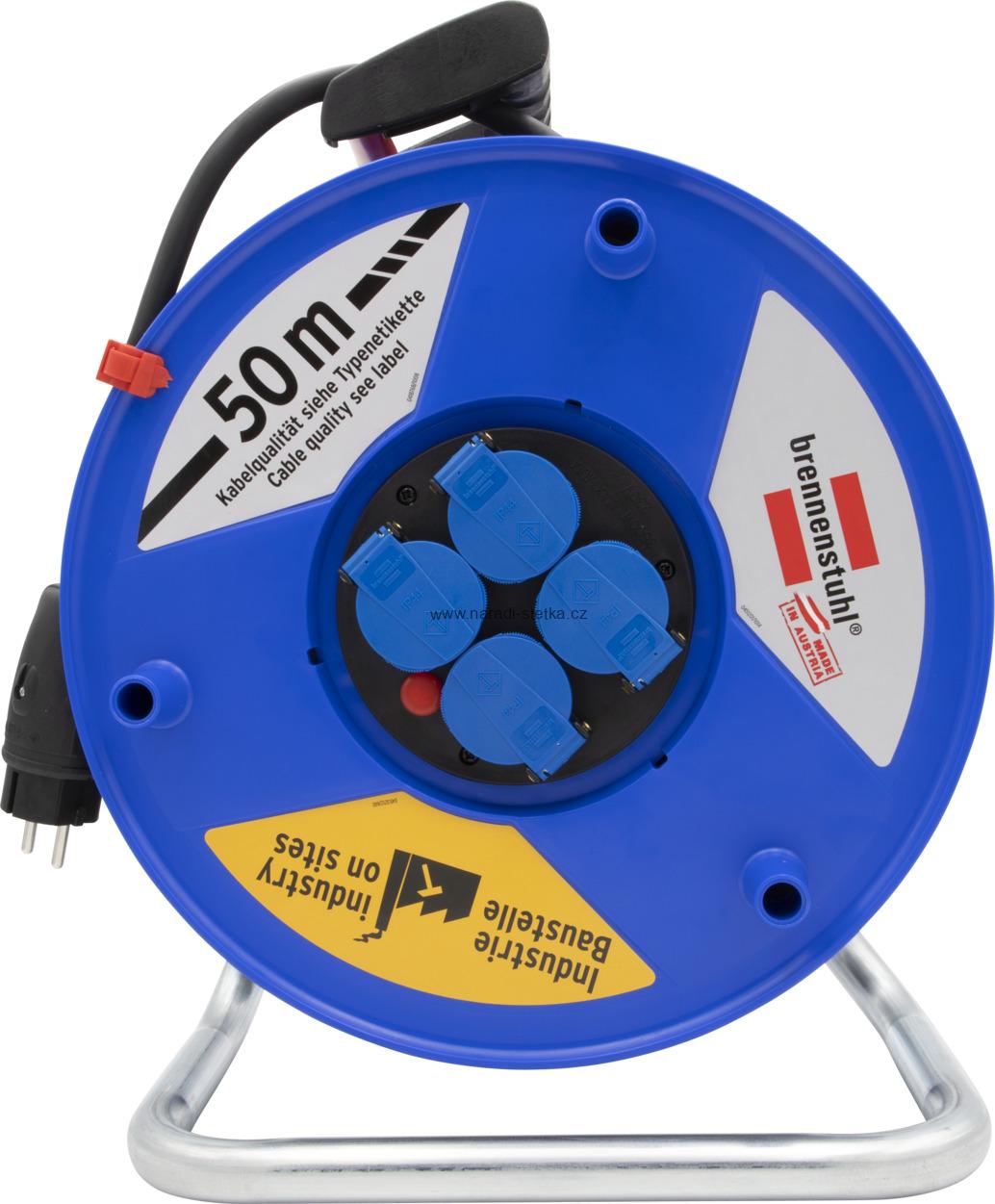 Brennenstuhl Garant ST 320 Kabelový buben 50m Garant Bretec IP44, 4x zásuvka 230V/16A, 2.5 černý